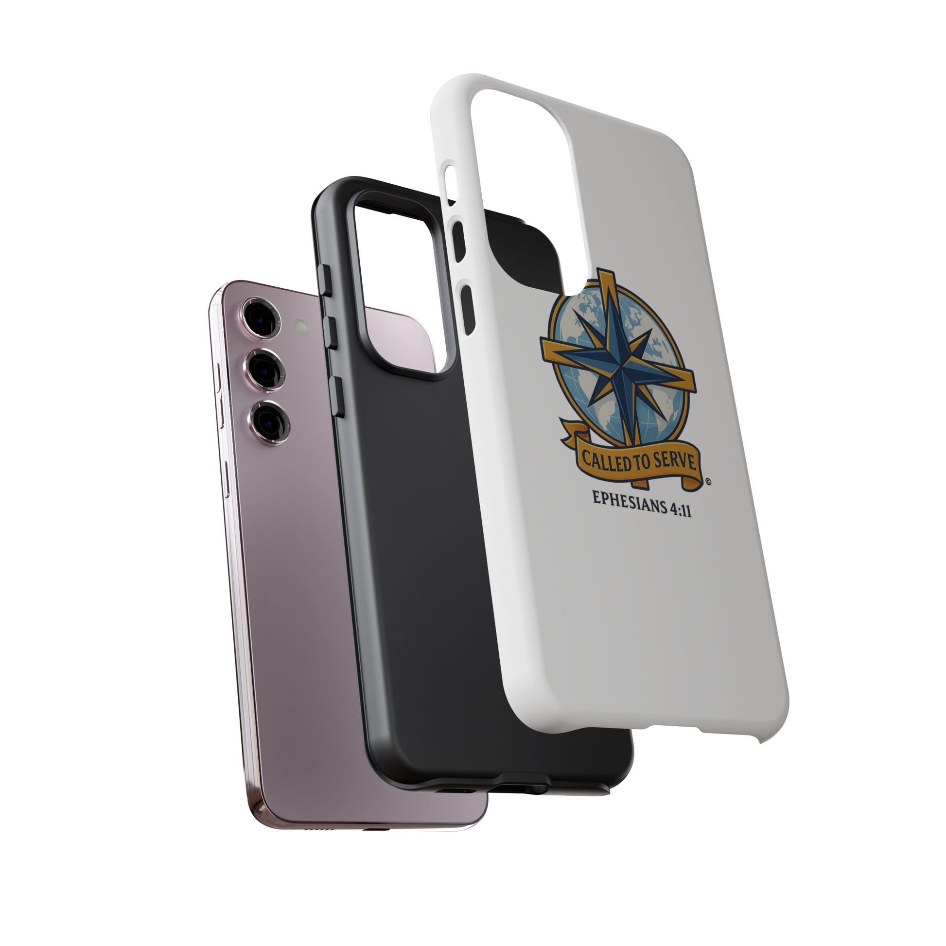 Called to Serve (Full Color), Rugged Phone Case, Inspirational Mobile Cover, Gift for Faith Lovers, Faith-Based Protector - Cross Apparel USA