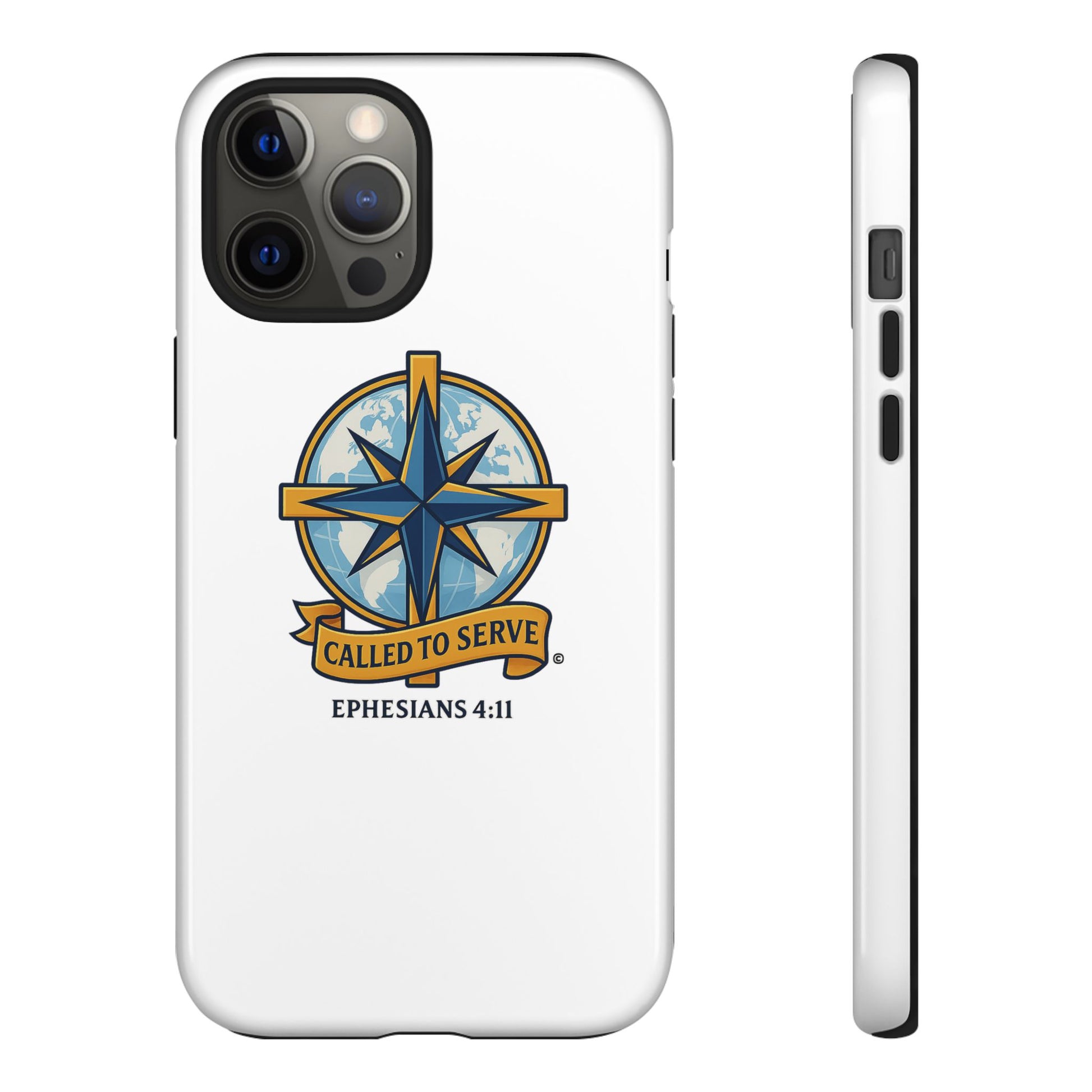 Called to Serve (Full Color), Rugged Phone Case, Inspirational Mobile Cover, Gift for Faith Lovers, Faith-Based Protector - Cross Apparel USA