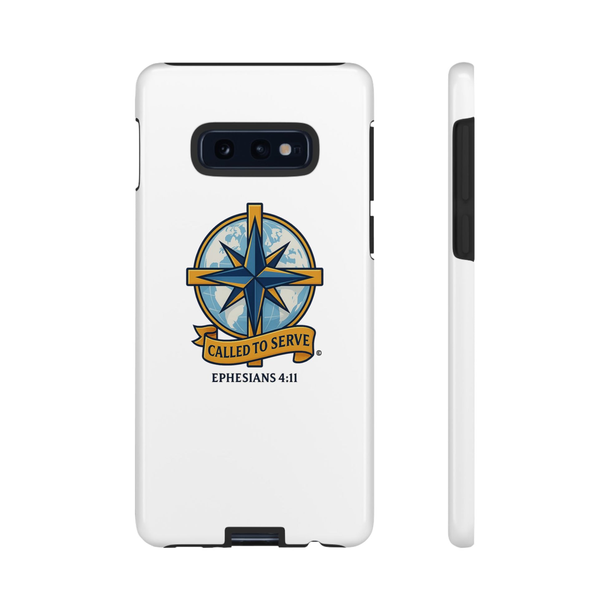 Called to Serve (Full Color), Rugged Phone Case, Inspirational Mobile Cover, Gift for Faith Lovers, Faith-Based Protector - Cross Apparel USA