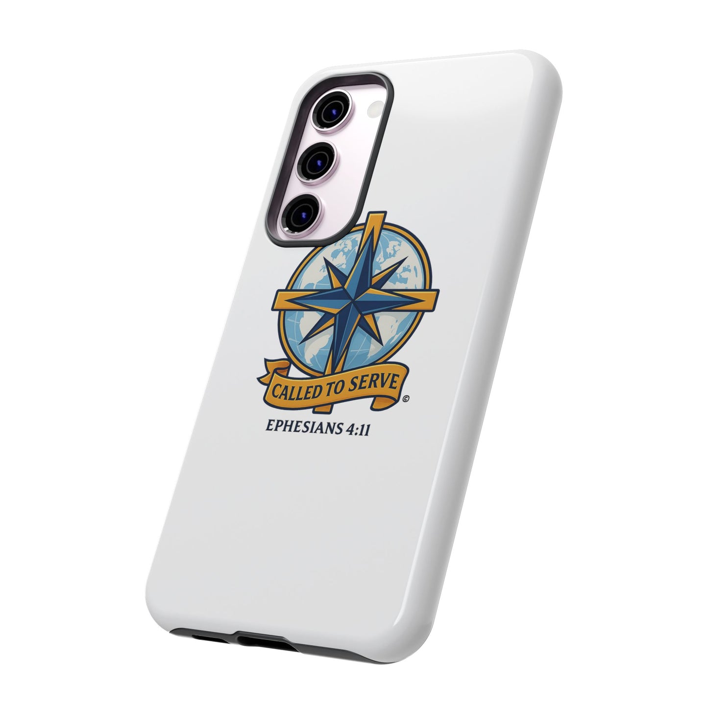 Called to Serve (Full Color), Rugged Phone Case, Inspirational Mobile Cover, Gift for Faith Lovers, Faith-Based Protector - Cross Apparel USA