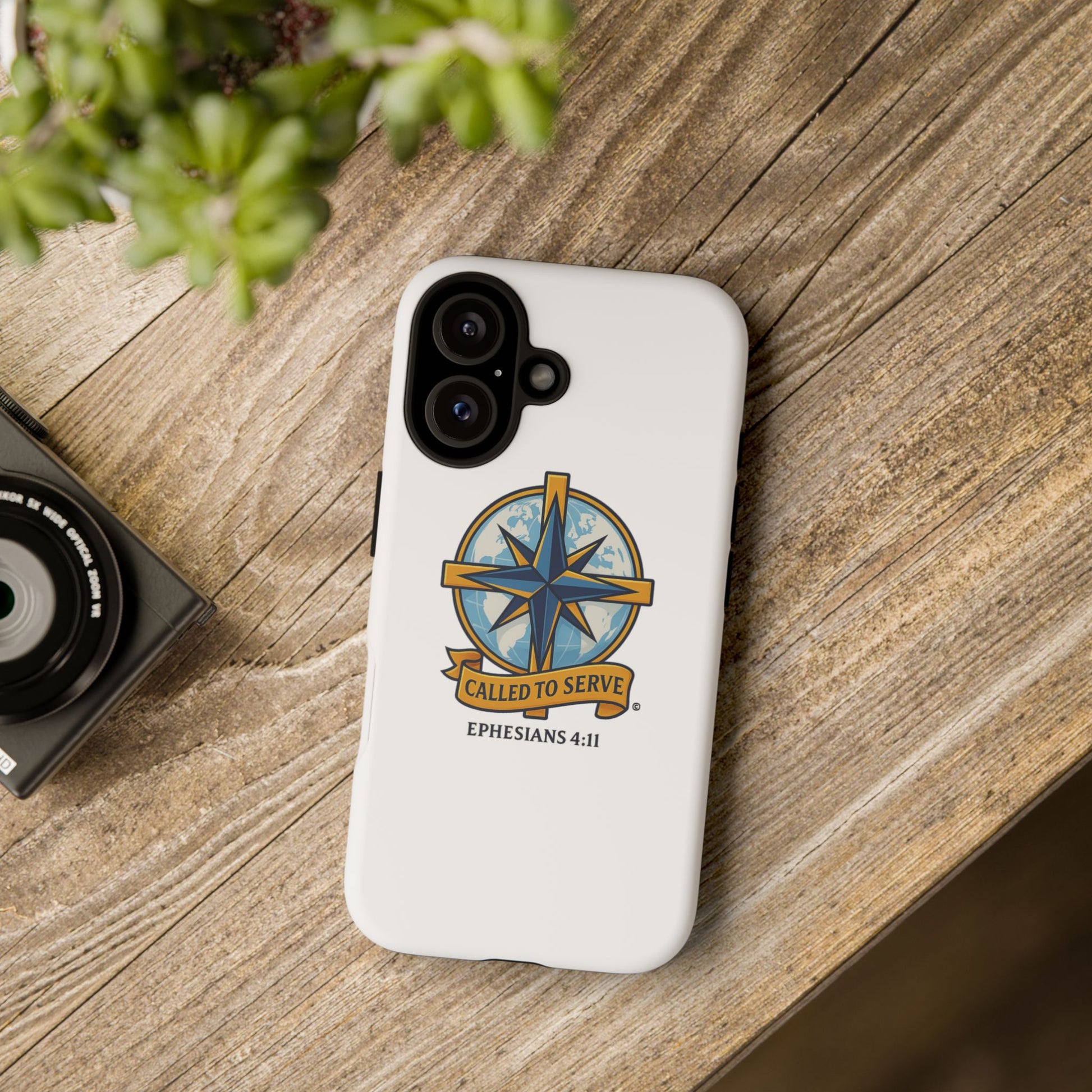 Called to Serve (Full Color), Rugged Phone Case, Inspirational Mobile Cover, Gift for Faith Lovers, Faith-Based Protector - Cross Apparel USA