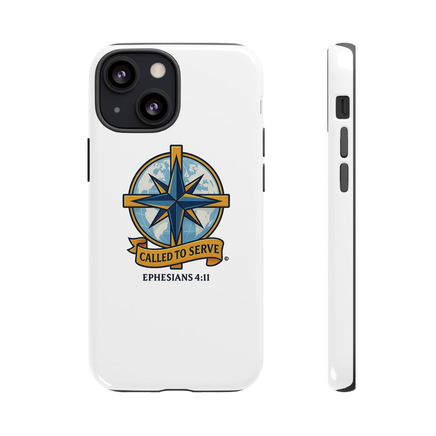 Called to Serve (Full Color), Rugged Phone Case, Inspirational Mobile Cover, Gift for Faith Lovers, Faith-Based Protector - Cross Apparel USA
