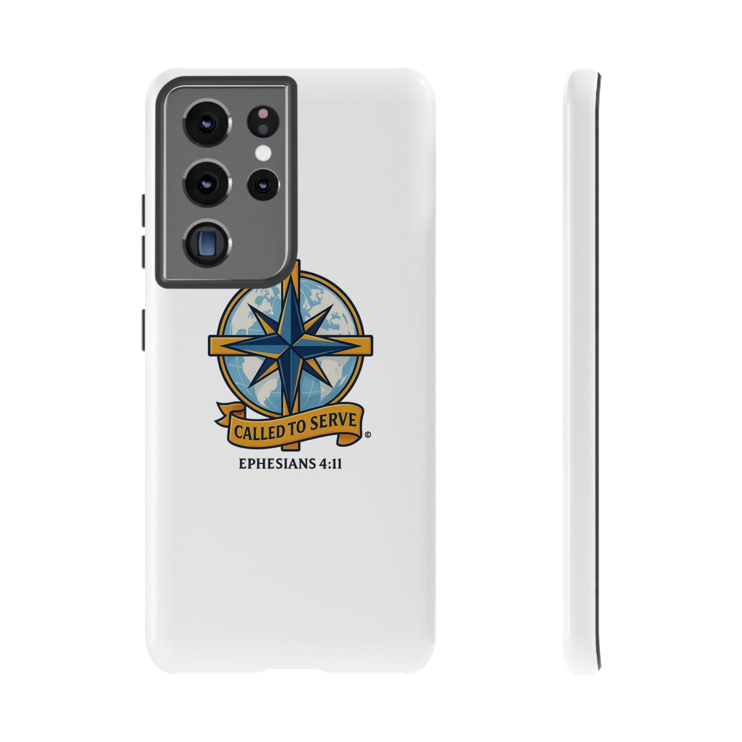 Called to Serve (Full Color), Rugged Phone Case, Inspirational Mobile Cover, Gift for Faith Lovers, Faith-Based Protector - Cross Apparel USA
