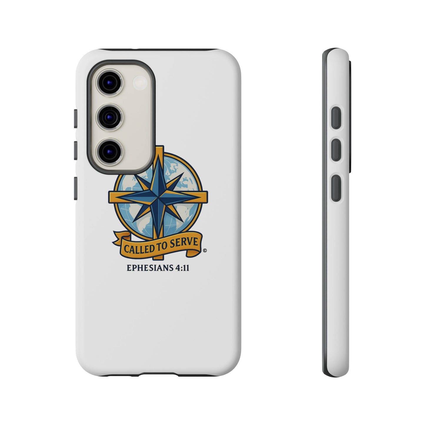 Called to Serve (Full Color), Rugged Phone Case, Inspirational Mobile Cover, Gift for Faith Lovers, Faith-Based Protector - Cross Apparel USA