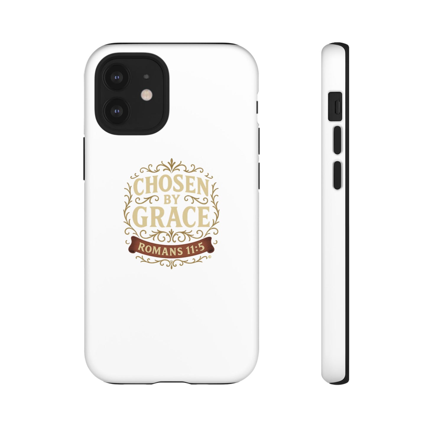 Chosen by Grace (Color), Rugged Phone Case, Inspirational Mobile Cover, Gift for Faith Lovers, Faith-Based Protector