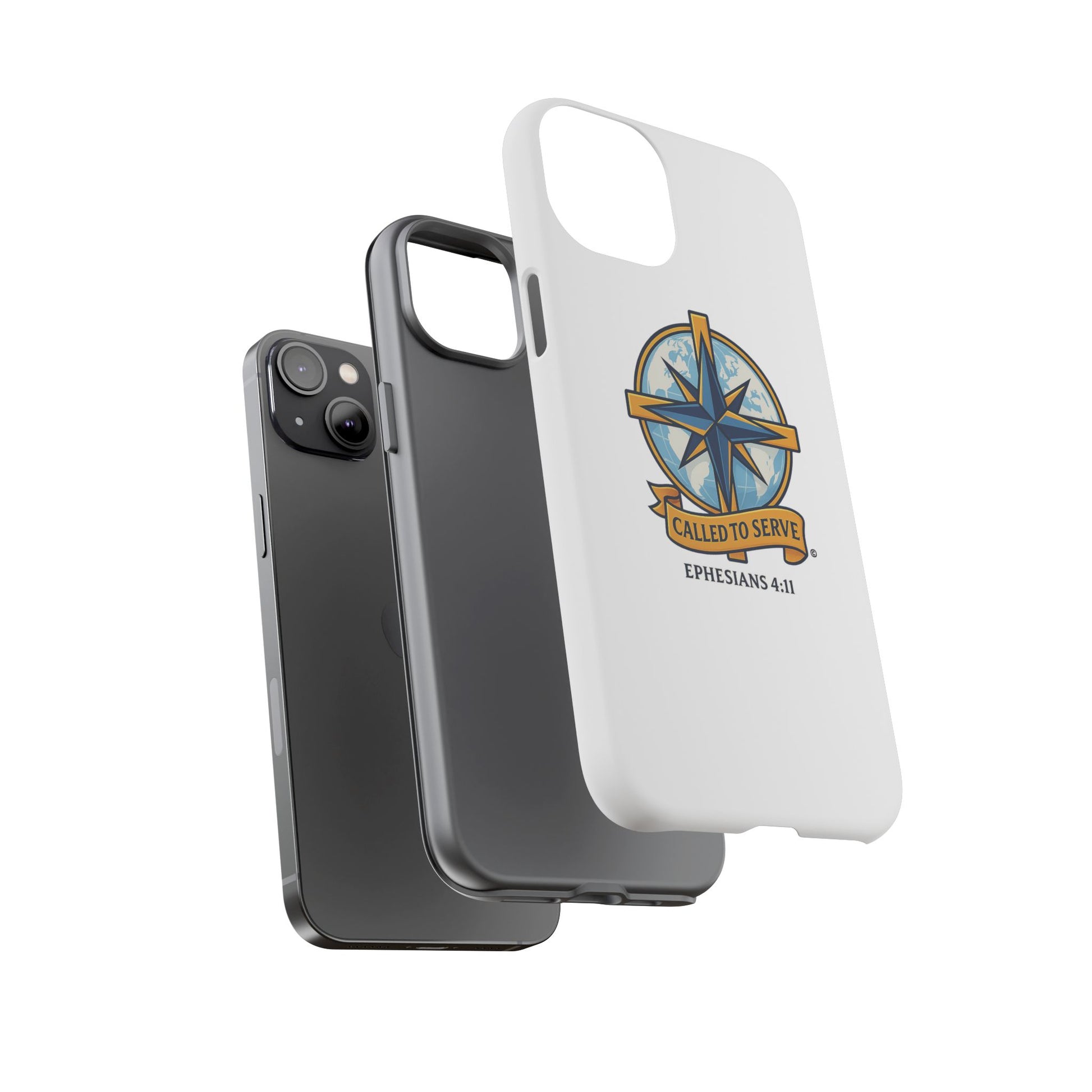 Called to Serve (Full Color), Rugged Phone Case, Inspirational Mobile Cover, Gift for Faith Lovers, Faith-Based Protector - Cross Apparel USA