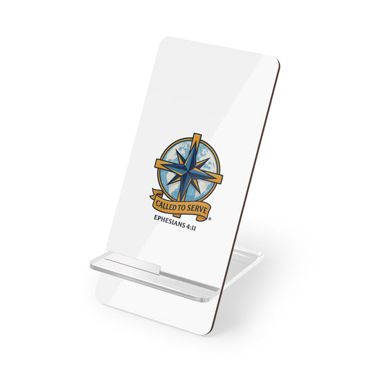 Called to Serve (Full Color) Smartphone Display Stand, Desk Organizer, Gift for Students, Office Decor, Home Office Accessory - Cross Apparel USA