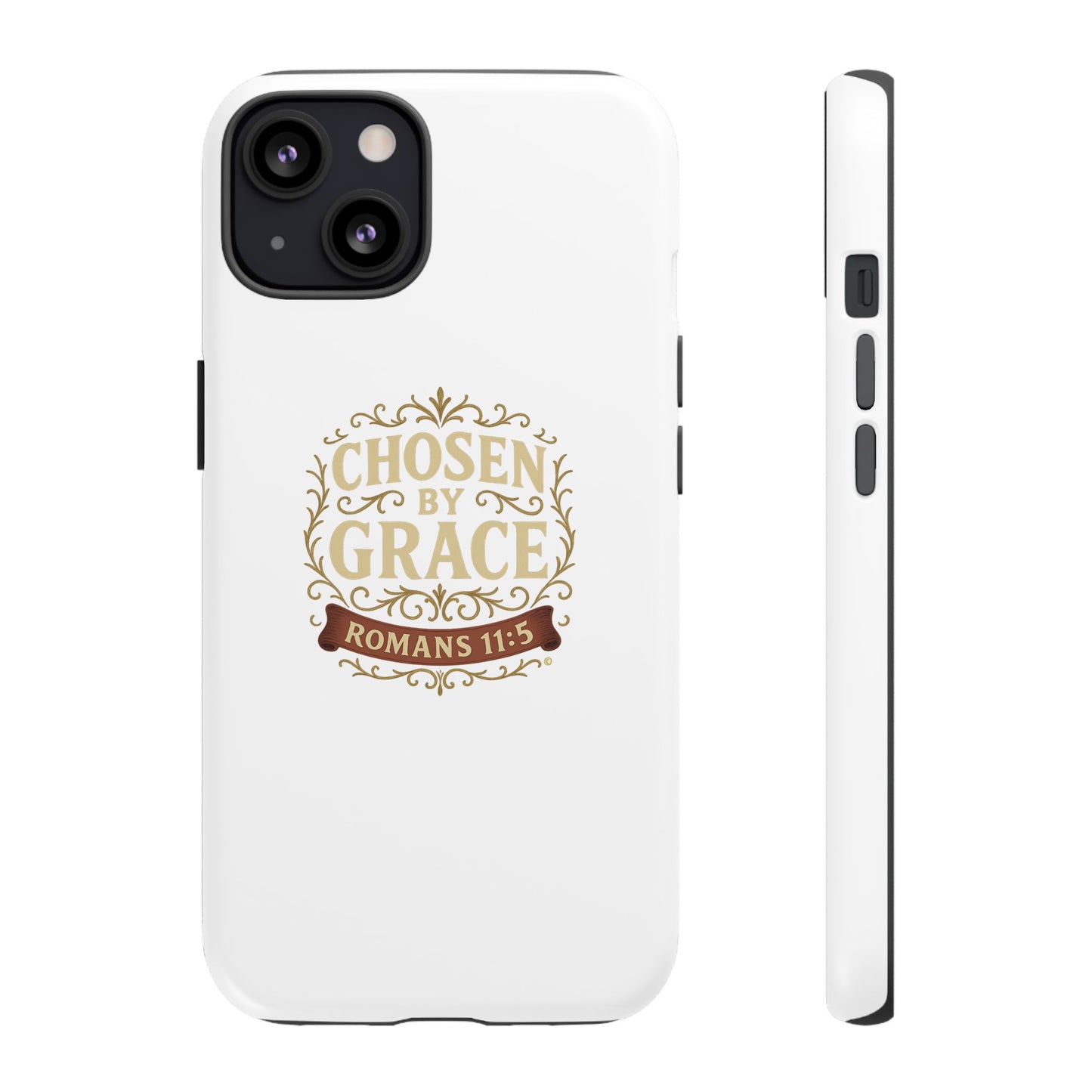 Chosen by Grace (Color), Rugged Phone Case, Inspirational Mobile Cover, Gift for Faith Lovers, Faith-Based Protector