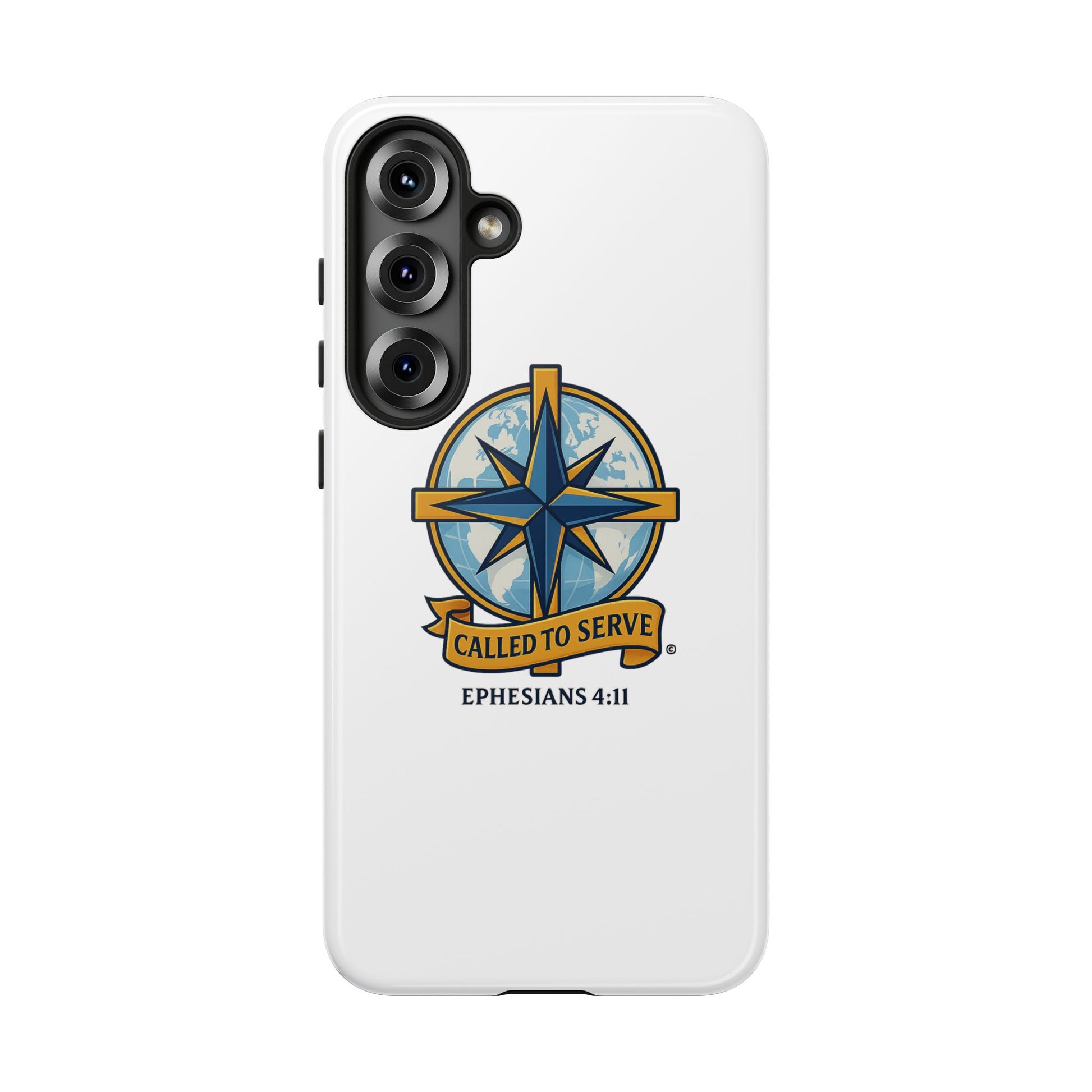 Called to Serve (Full Color), Rugged Phone Case, Inspirational Mobile Cover, Gift for Faith Lovers, Faith-Based Protector - Cross Apparel USA