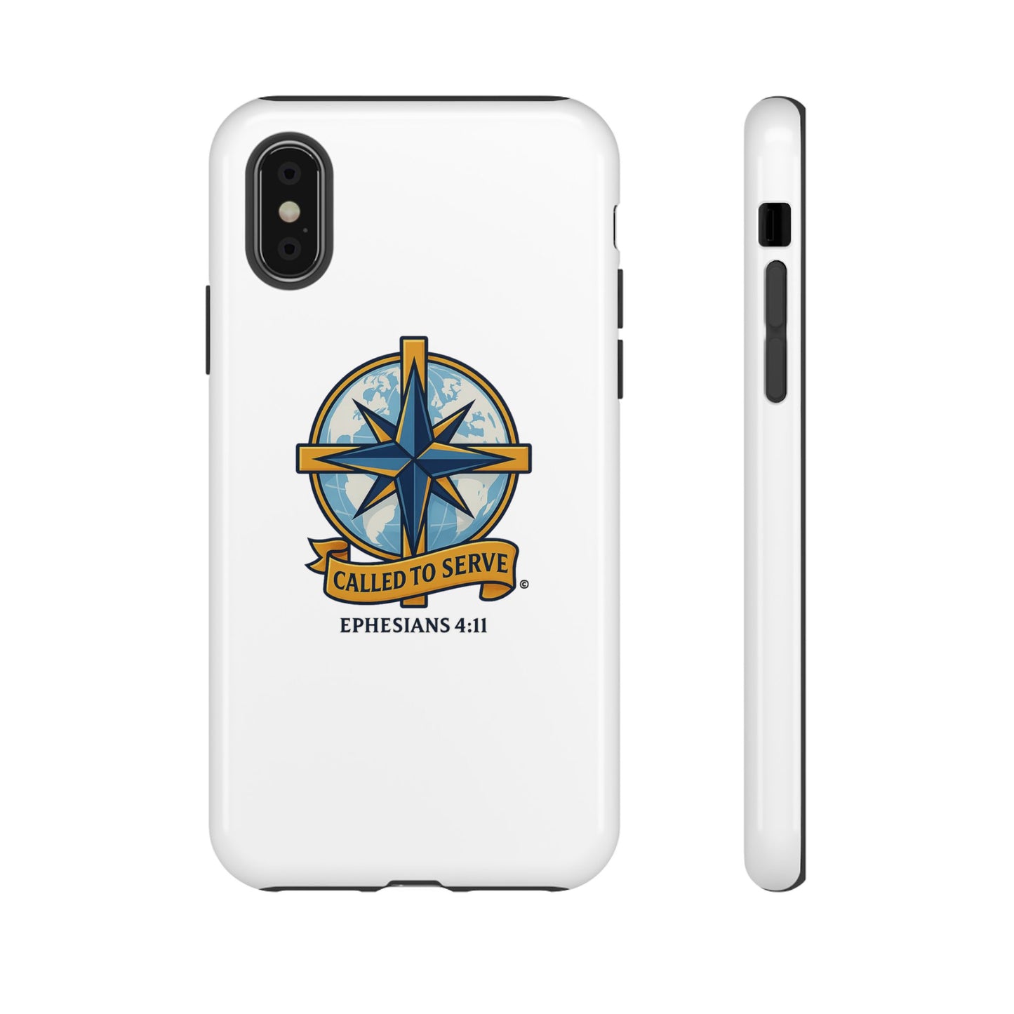 Called to Serve (Full Color), Rugged Phone Case, Inspirational Mobile Cover, Gift for Faith Lovers, Faith-Based Protector - Cross Apparel USA
