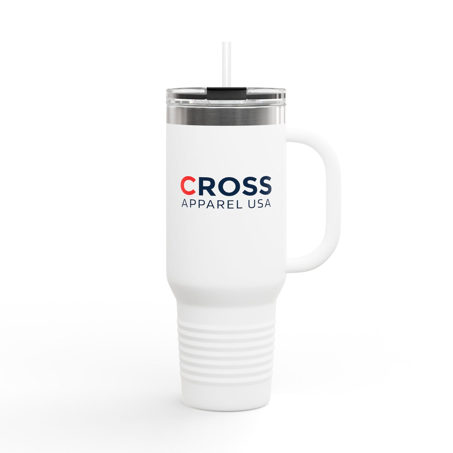 Cross Apparel Branded Insulated Travel Mug, 40oz - Motivational Drinkware, Perfect for Believers, Inspirational Gifts, Faith-based Designs