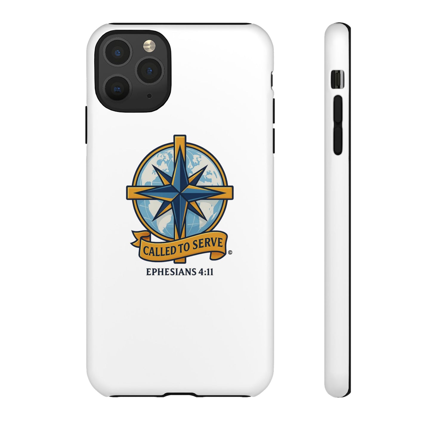 Called to Serve (Full Color), Rugged Phone Case, Inspirational Mobile Cover, Gift for Faith Lovers, Faith-Based Protector - Cross Apparel USA