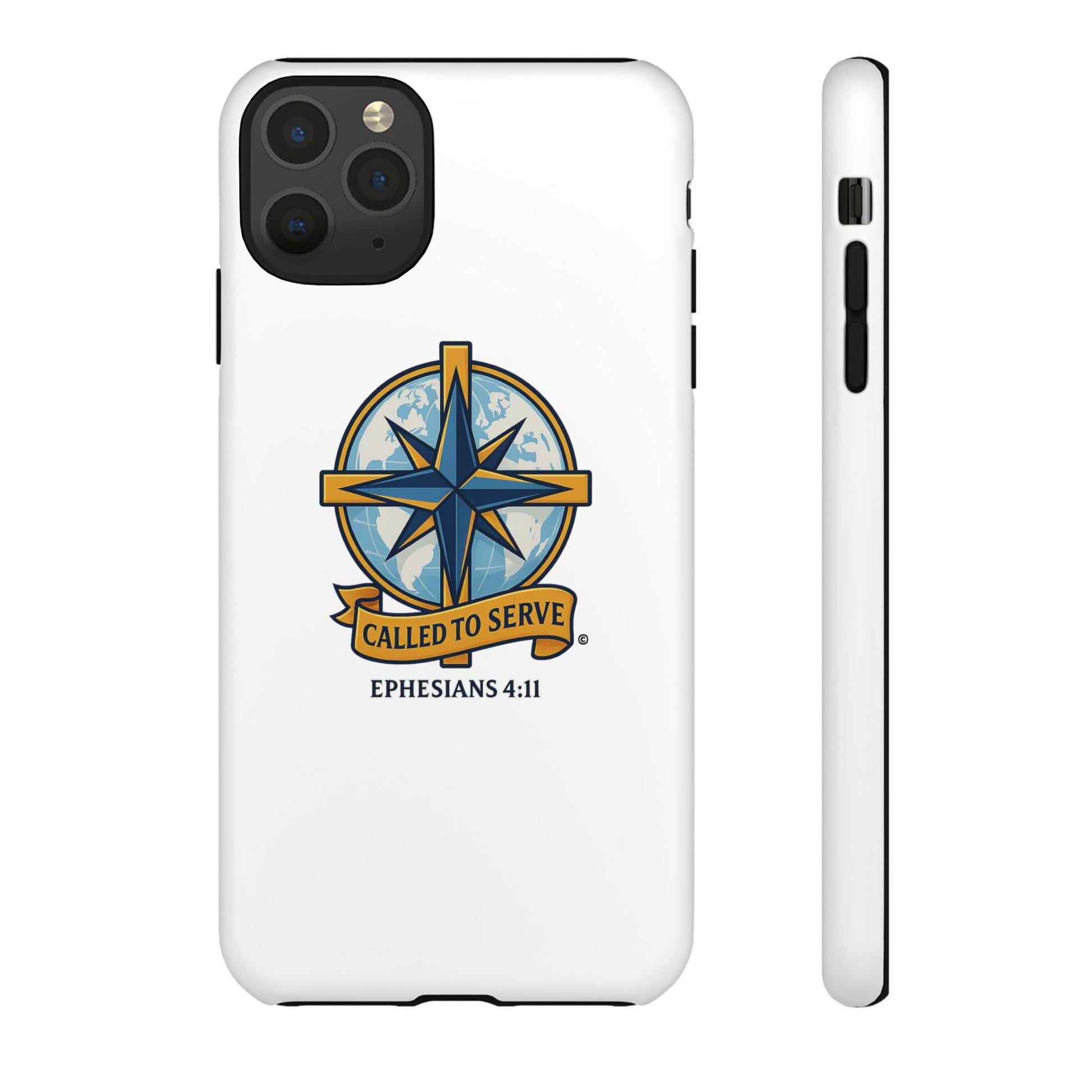 Called to Serve (Full Color), Rugged Phone Case, Inspirational Mobile Cover, Gift for Faith Lovers, Faith-Based Protector - Cross Apparel USA