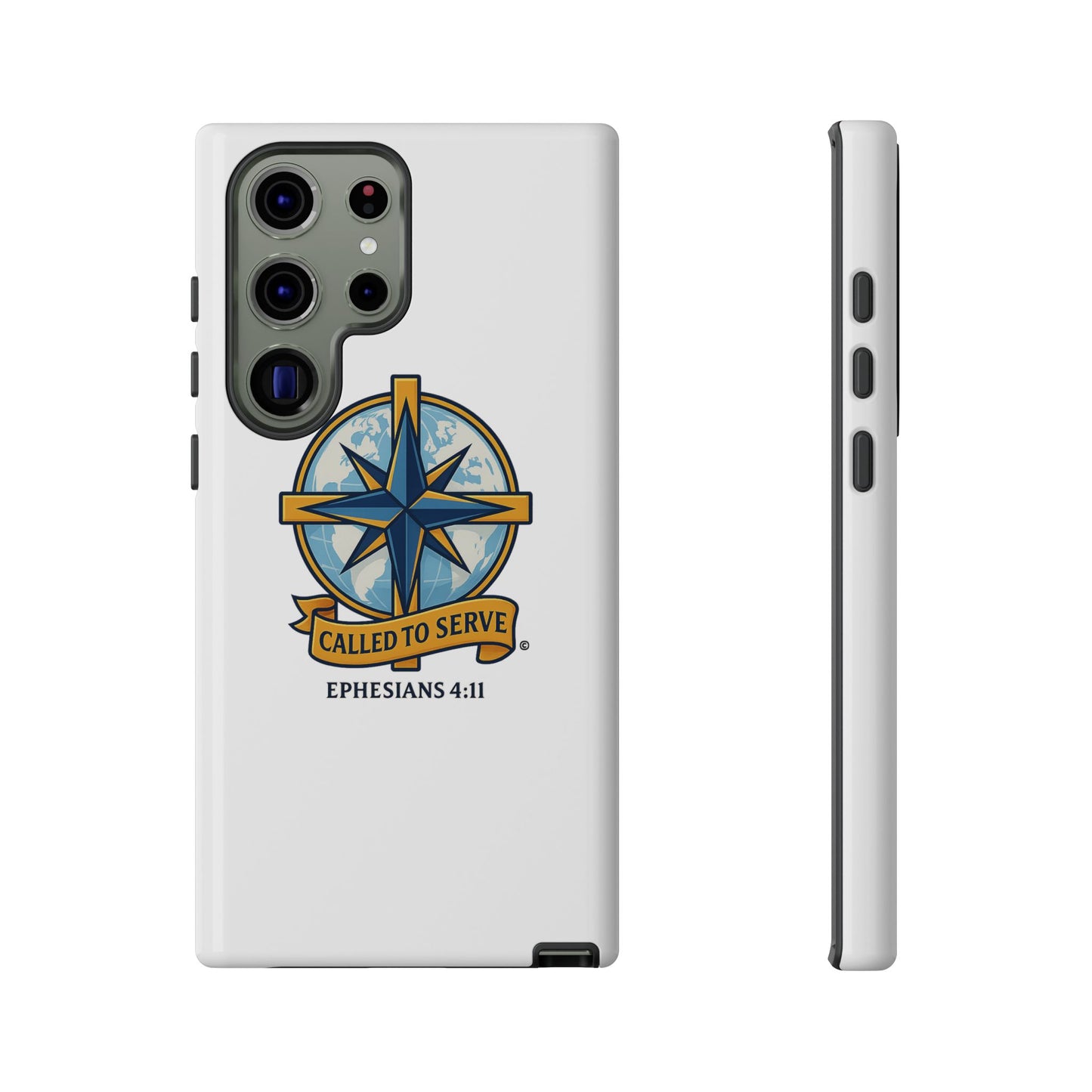 Called to Serve (Full Color), Rugged Phone Case, Inspirational Mobile Cover, Gift for Faith Lovers, Faith-Based Protector - Cross Apparel USA