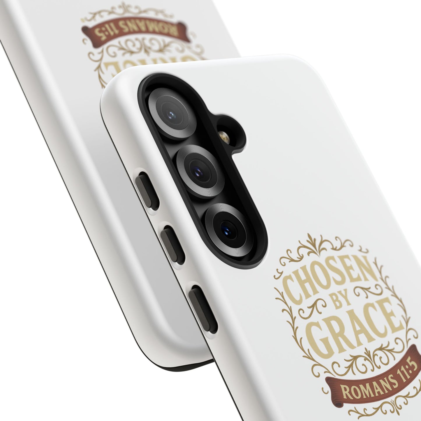 Chosen by Grace (Color), Rugged Phone Case, Inspirational Mobile Cover, Gift for Faith Lovers, Faith-Based Protector