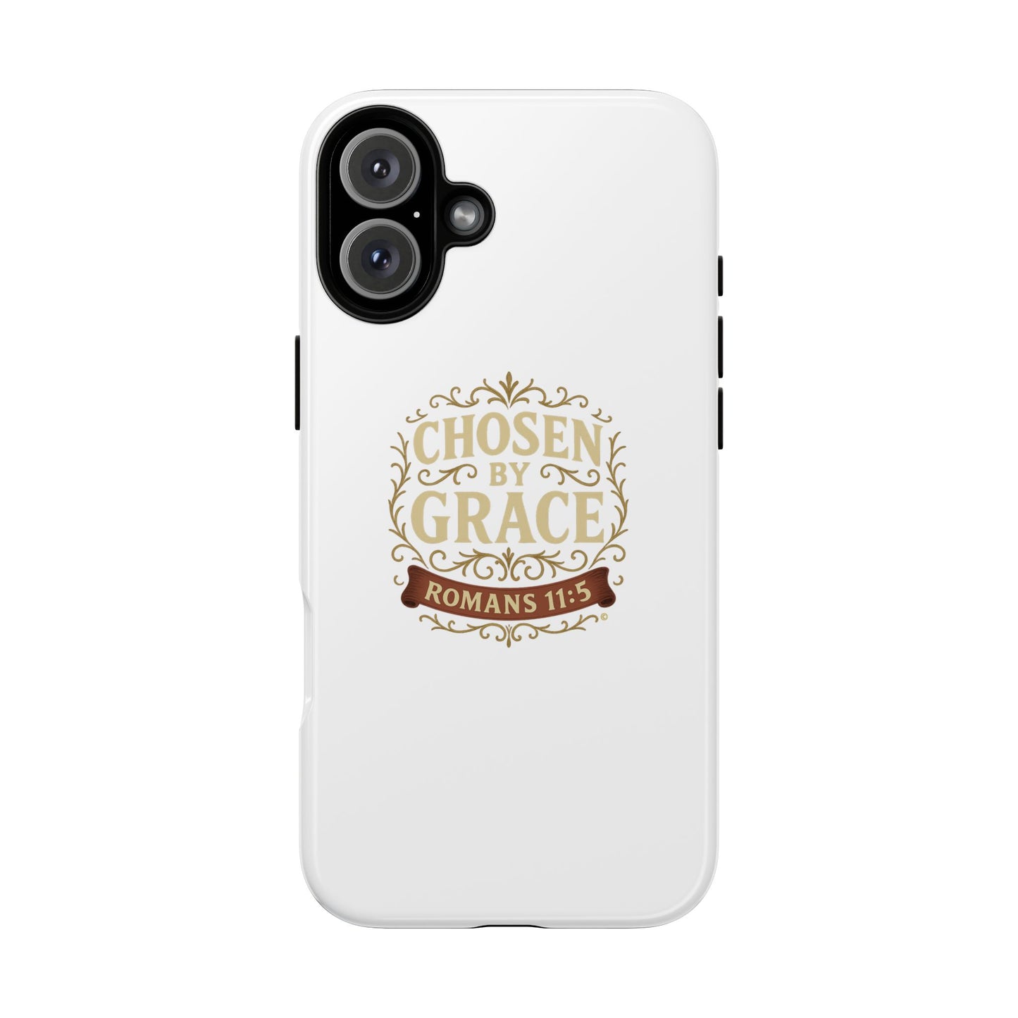Chosen by Grace (Color), Rugged Phone Case, Inspirational Mobile Cover, Gift for Faith Lovers, Faith-Based Protector