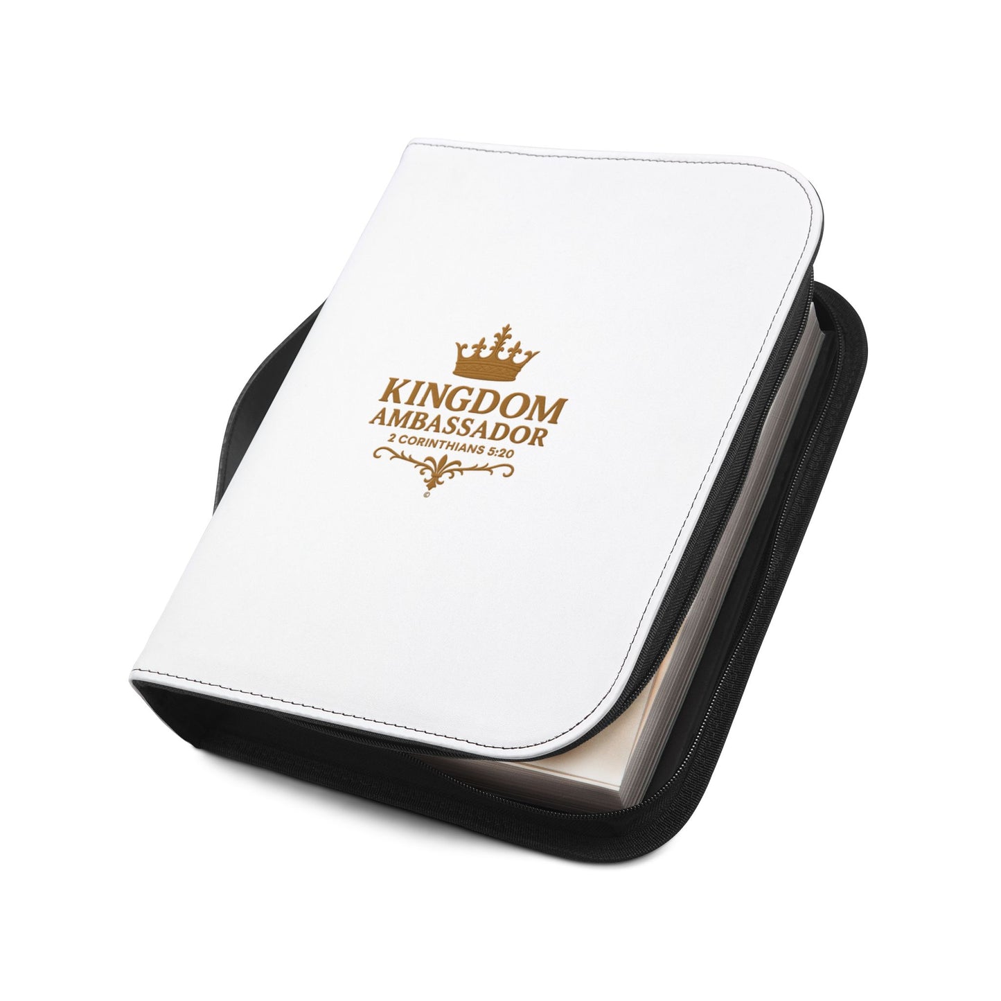 Kingdom Ambassador (Gold Lettering) Inspirational Bible Cover, Gift for Believers, Faith-Based Book Cover