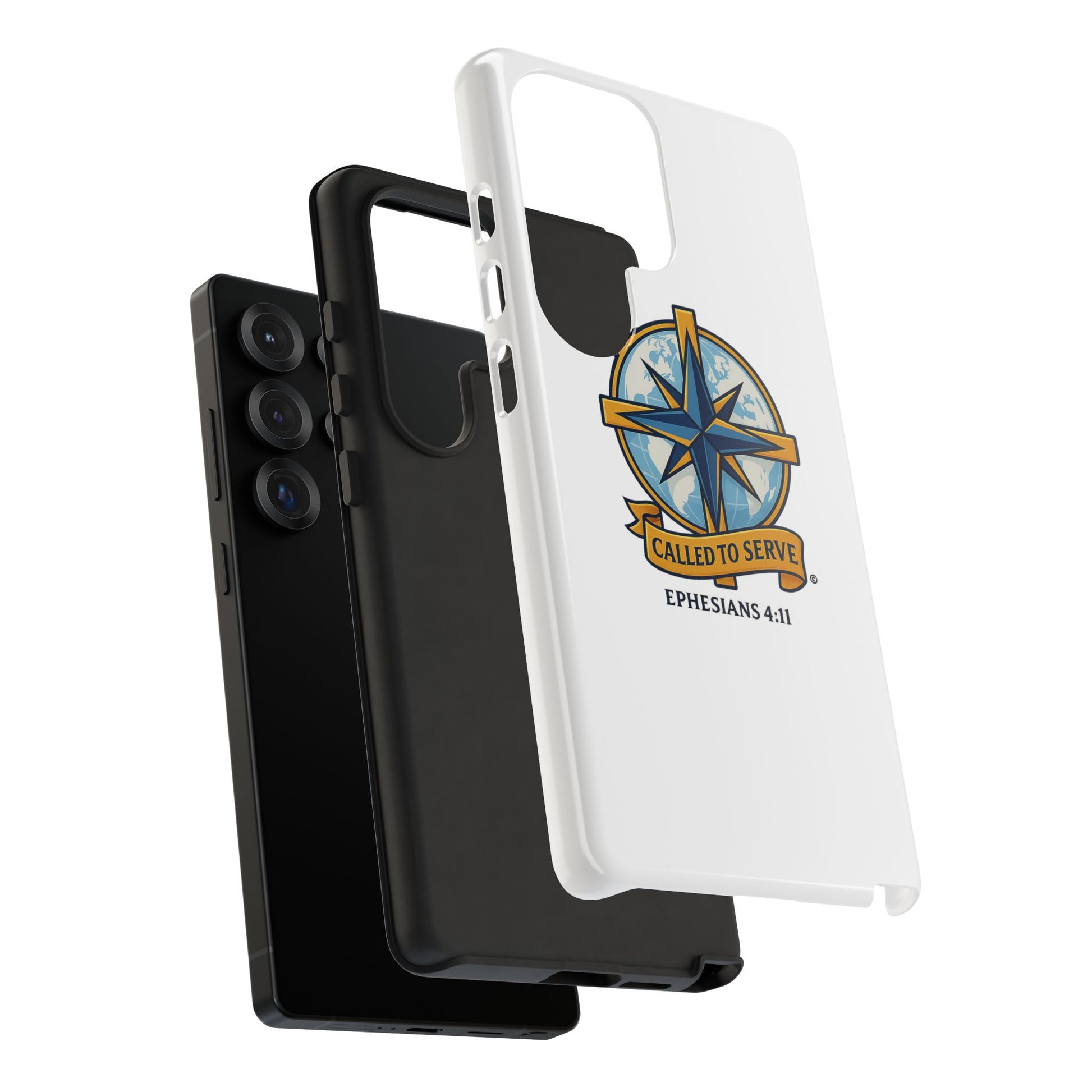 Called to Serve (Full Color), Rugged Phone Case, Inspirational Mobile Cover, Gift for Faith Lovers, Faith-Based Protector - Cross Apparel USA