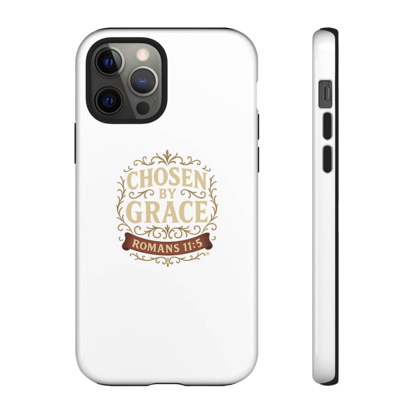 Chosen by Grace (Color), Rugged Phone Case, Inspirational Mobile Cover, Gift for Faith Lovers, Faith-Based Protector