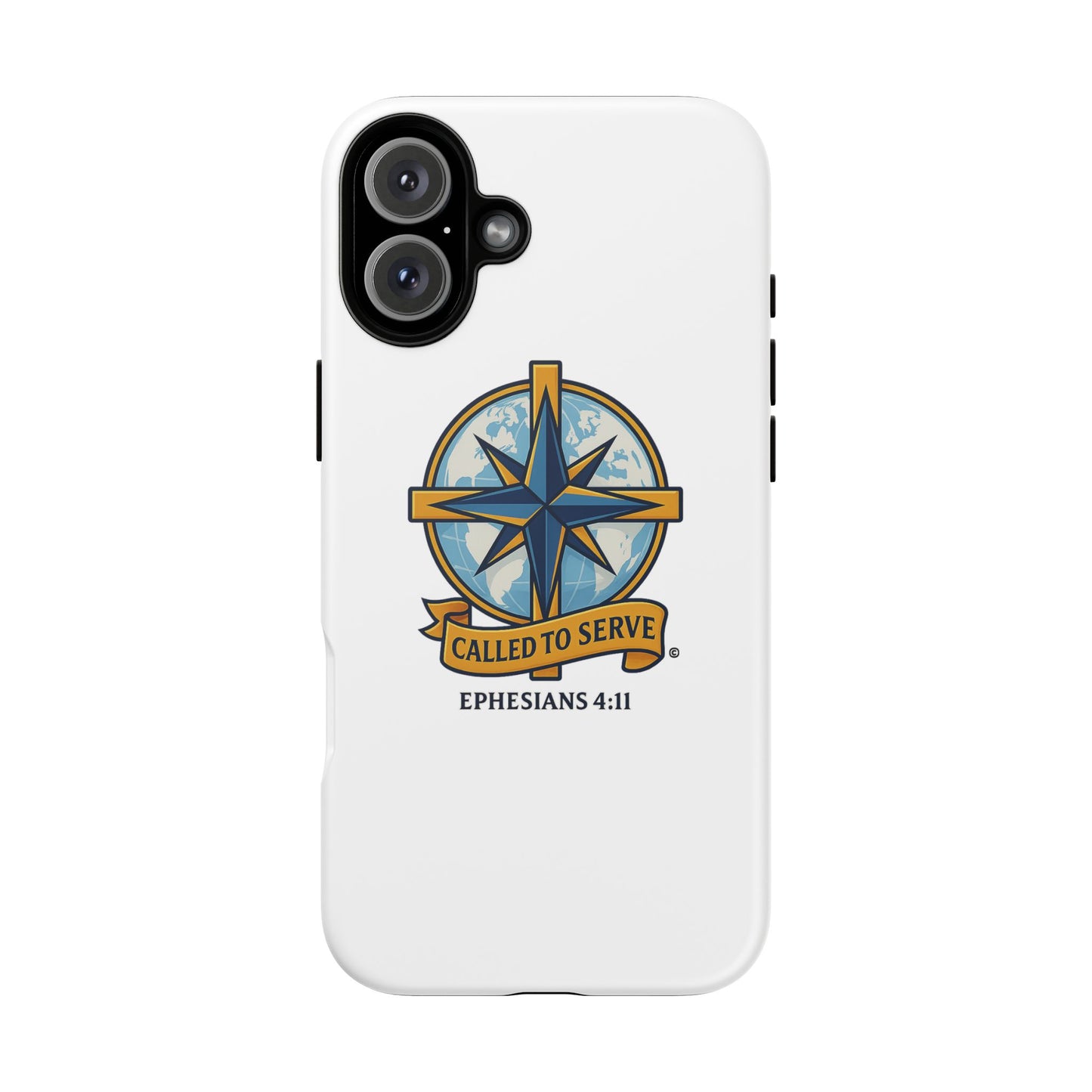 Called to Serve (Full Color), Rugged Phone Case, Inspirational Mobile Cover, Gift for Faith Lovers, Faith-Based Protector - Cross Apparel USA