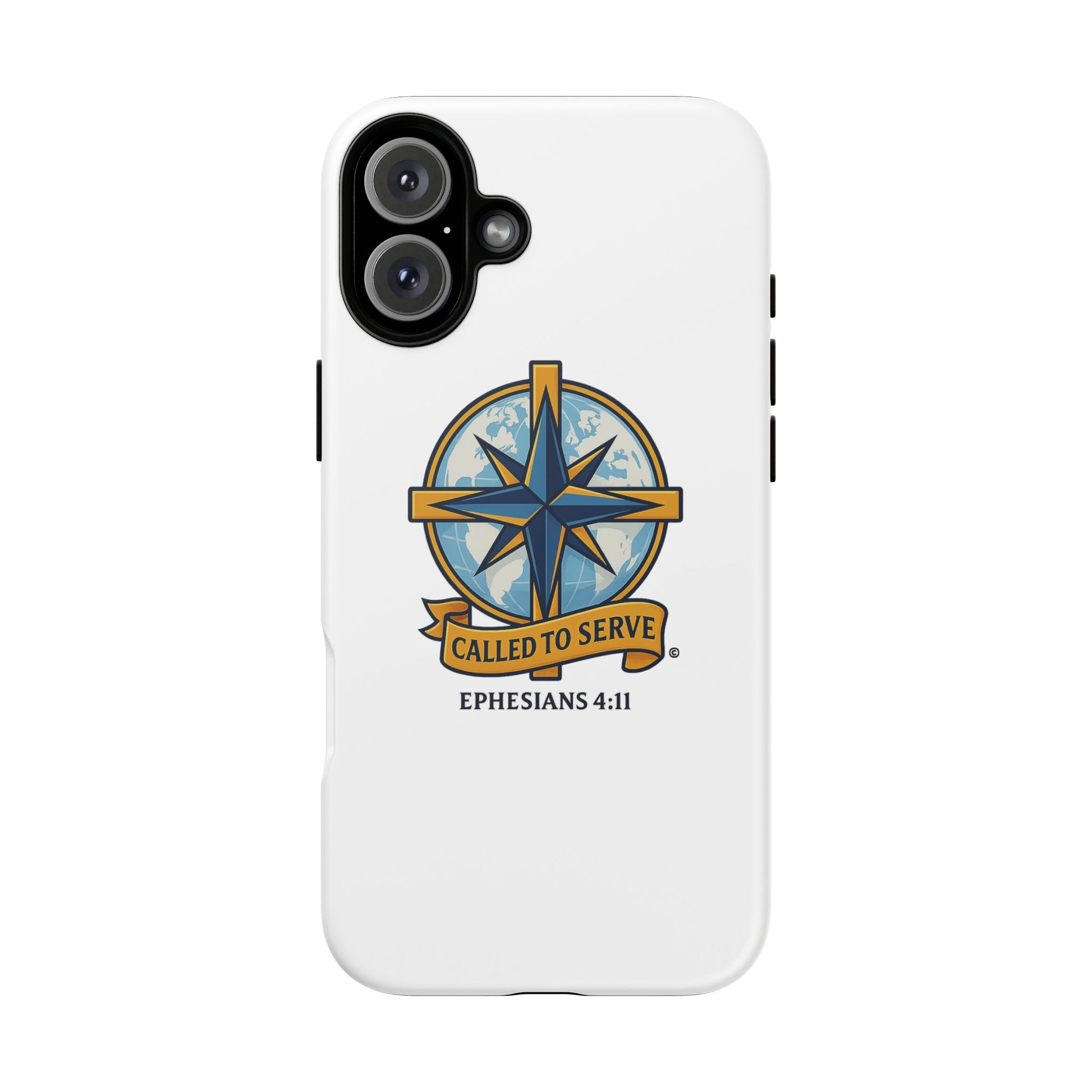 Called to Serve (Full Color), Rugged Phone Case, Inspirational Mobile Cover, Gift for Faith Lovers, Faith-Based Protector - Cross Apparel USA