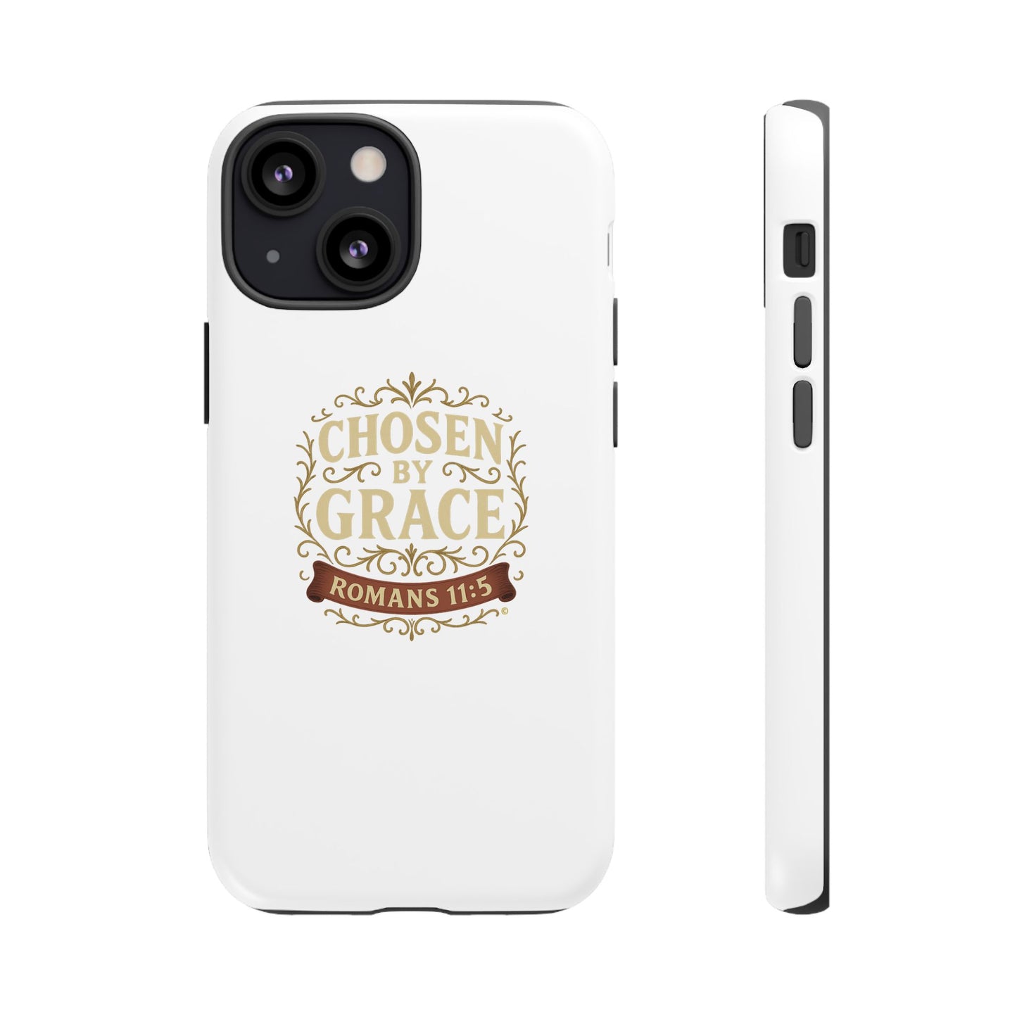 Chosen by Grace (Color), Rugged Phone Case, Inspirational Mobile Cover, Gift for Faith Lovers, Faith-Based Protector