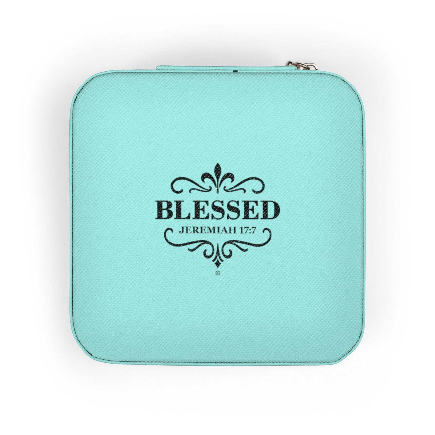 Blessed Elegant Jewelry Travel Case for Minimalist Adventurers, Portable Accessory Organizer, Perfect for Travel, Gifts, Special Occasions