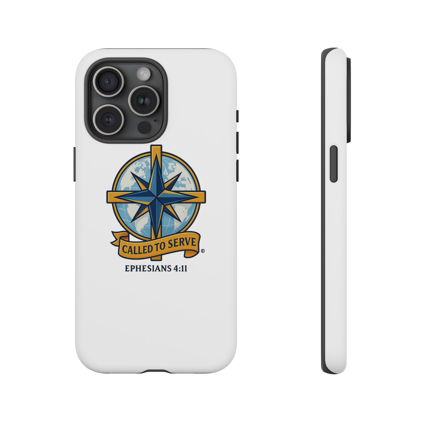 Called to Serve (Full Color), Rugged Phone Case, Inspirational Mobile Cover, Gift for Faith Lovers, Faith-Based Protector - Cross Apparel USA