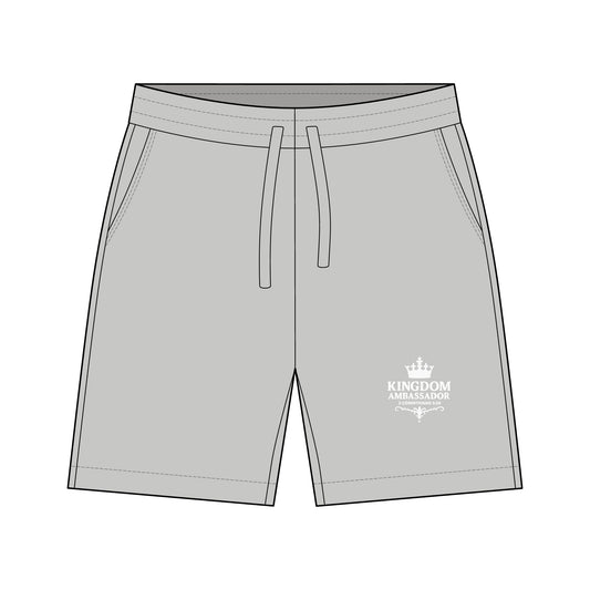 Kingdom Ambassador (White Lettering) Unisex Fleece Sweatshorts - Comfortable & Stylish, Perfect for Lounging, Gym, Summer Wear, Travel, Gift for Him/Her