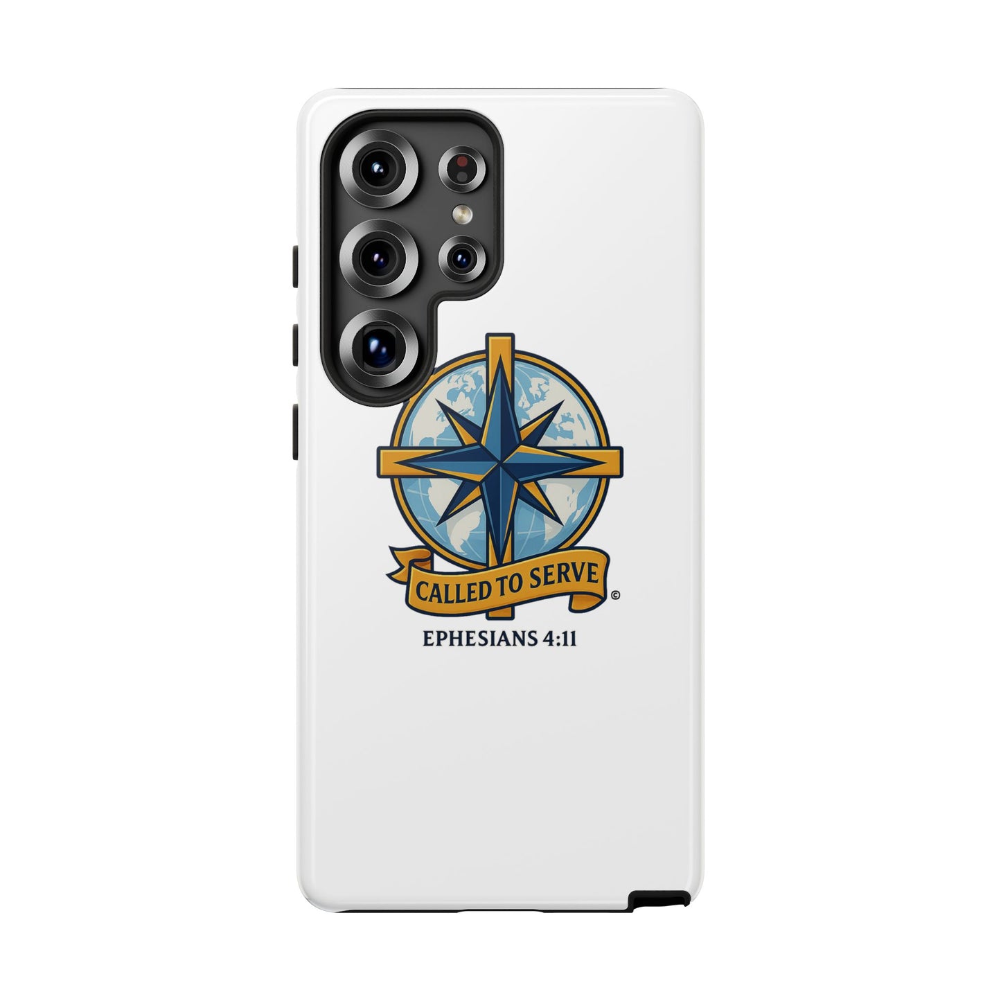 Called to Serve (Full Color), Rugged Phone Case, Inspirational Mobile Cover, Gift for Faith Lovers, Faith-Based Protector - Cross Apparel USA