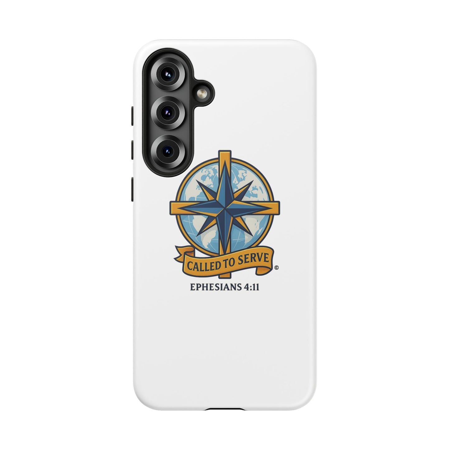 Called to Serve (Full Color), Rugged Phone Case, Inspirational Mobile Cover, Gift for Faith Lovers, Faith-Based Protector - Cross Apparel USA