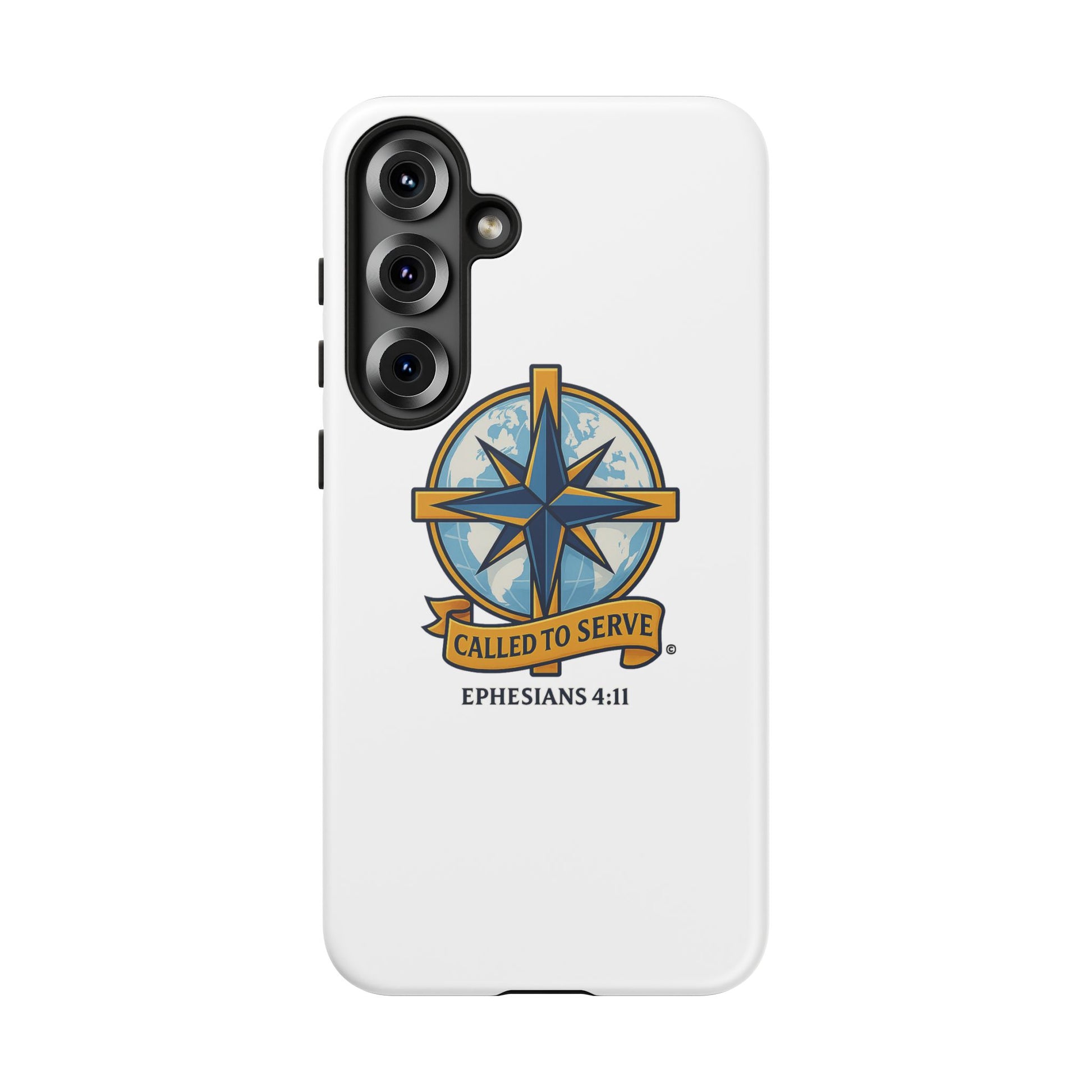 Called to Serve (Full Color), Rugged Phone Case, Inspirational Mobile Cover, Gift for Faith Lovers, Faith-Based Protector - Cross Apparel USA