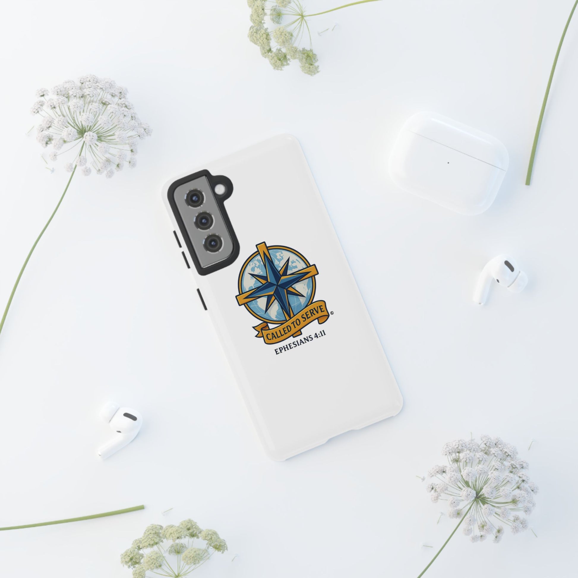 Called to Serve (Full Color), Rugged Phone Case, Inspirational Mobile Cover, Gift for Faith Lovers, Faith-Based Protector - Cross Apparel USA