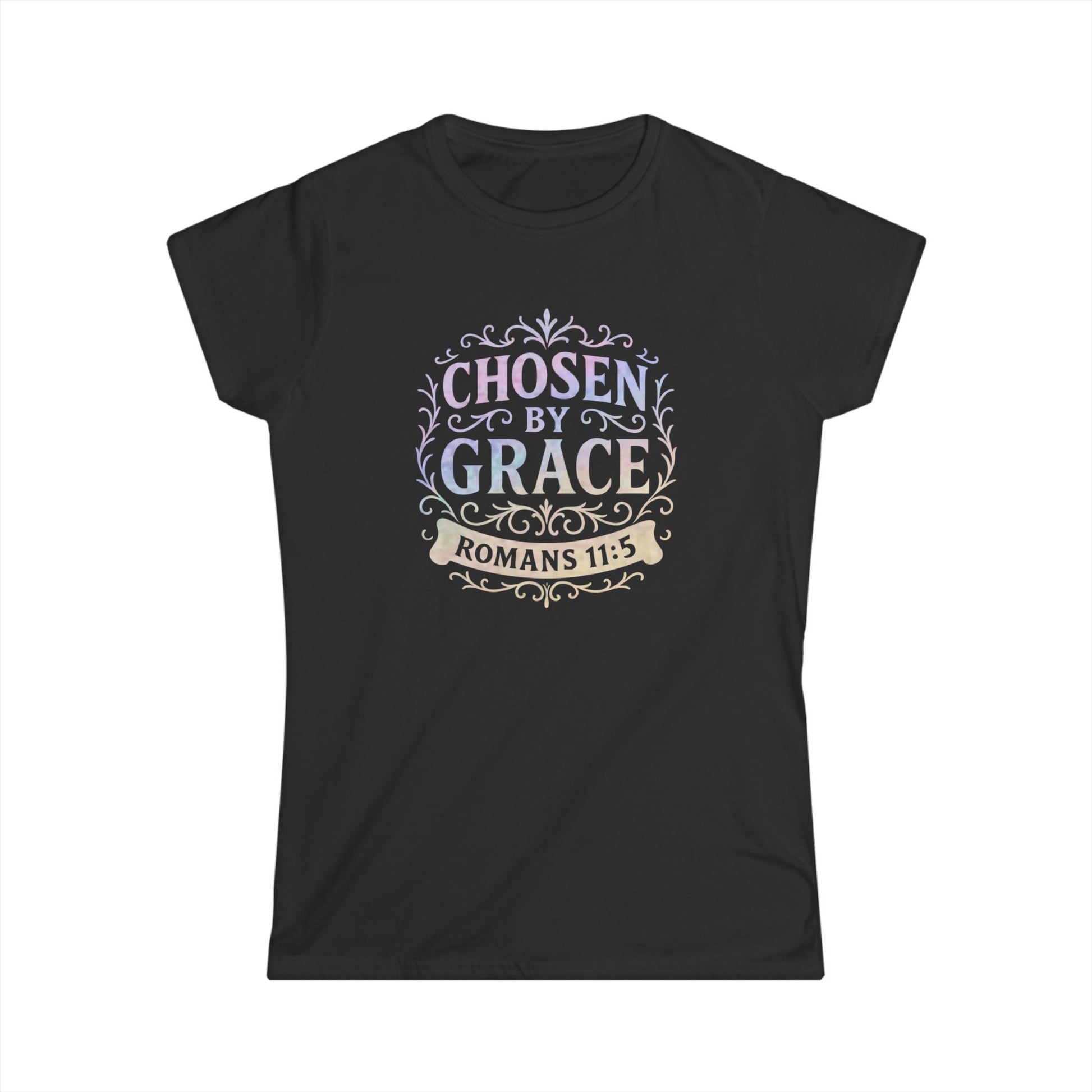 Chosen by Grace (Multi-color Limited Edition) Women's Softstyle Tee - Cross Apparel USA