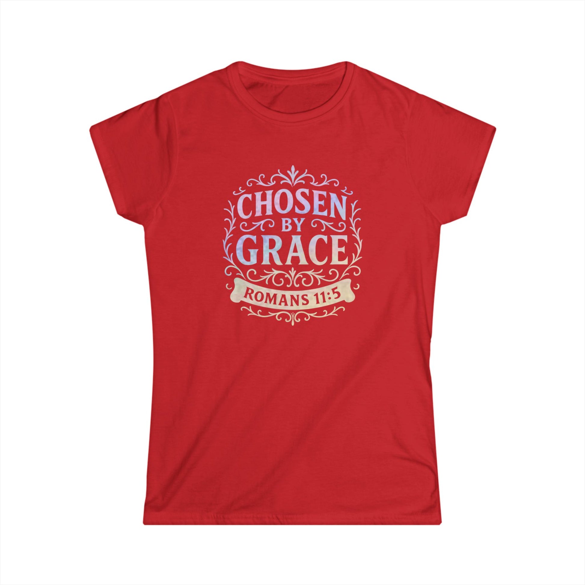 Chosen by Grace (Multi-color Limited Edition) Women's Softstyle Tee - Cross Apparel USA