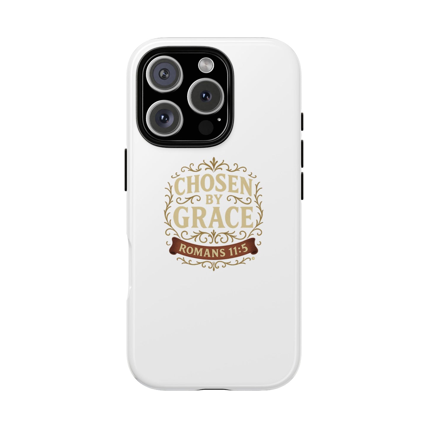 Chosen by Grace (Color), Rugged Phone Case, Inspirational Mobile Cover, Gift for Faith Lovers, Faith-Based Protector