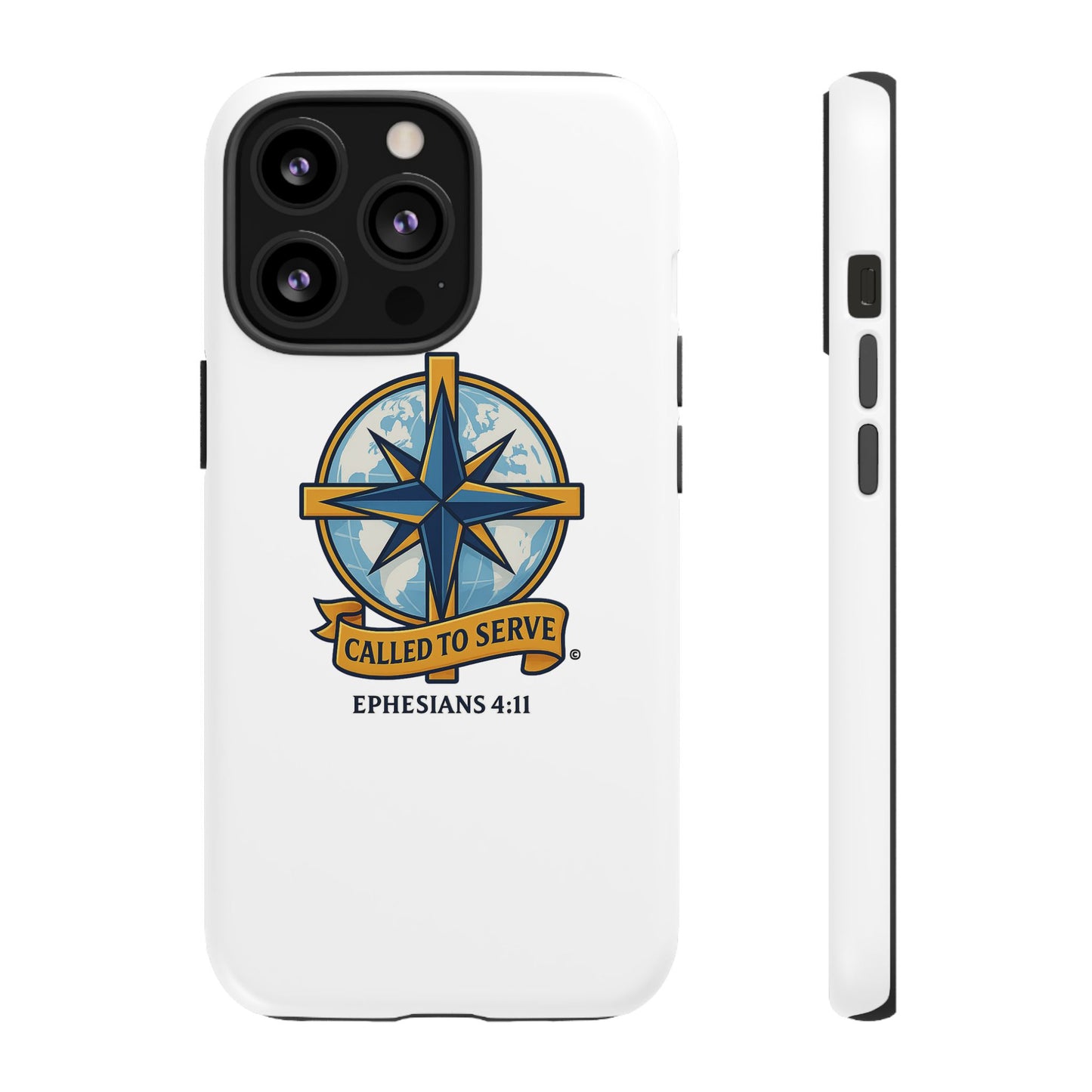 Called to Serve (Full Color), Rugged Phone Case, Inspirational Mobile Cover, Gift for Faith Lovers, Faith-Based Protector - Cross Apparel USA