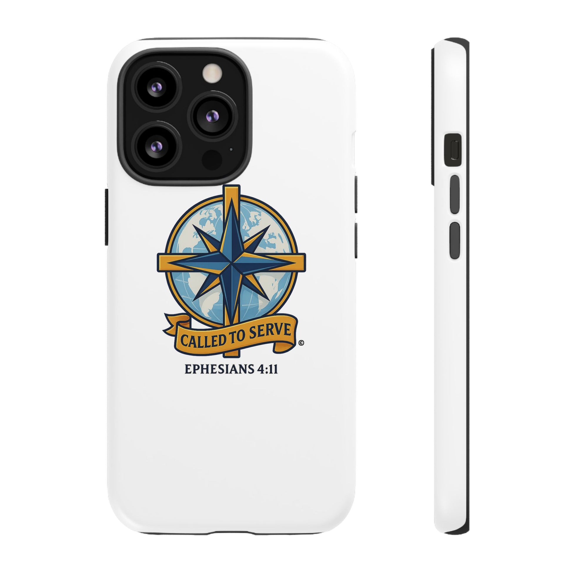Called to Serve (Full Color), Rugged Phone Case, Inspirational Mobile Cover, Gift for Faith Lovers, Faith-Based Protector - Cross Apparel USA
