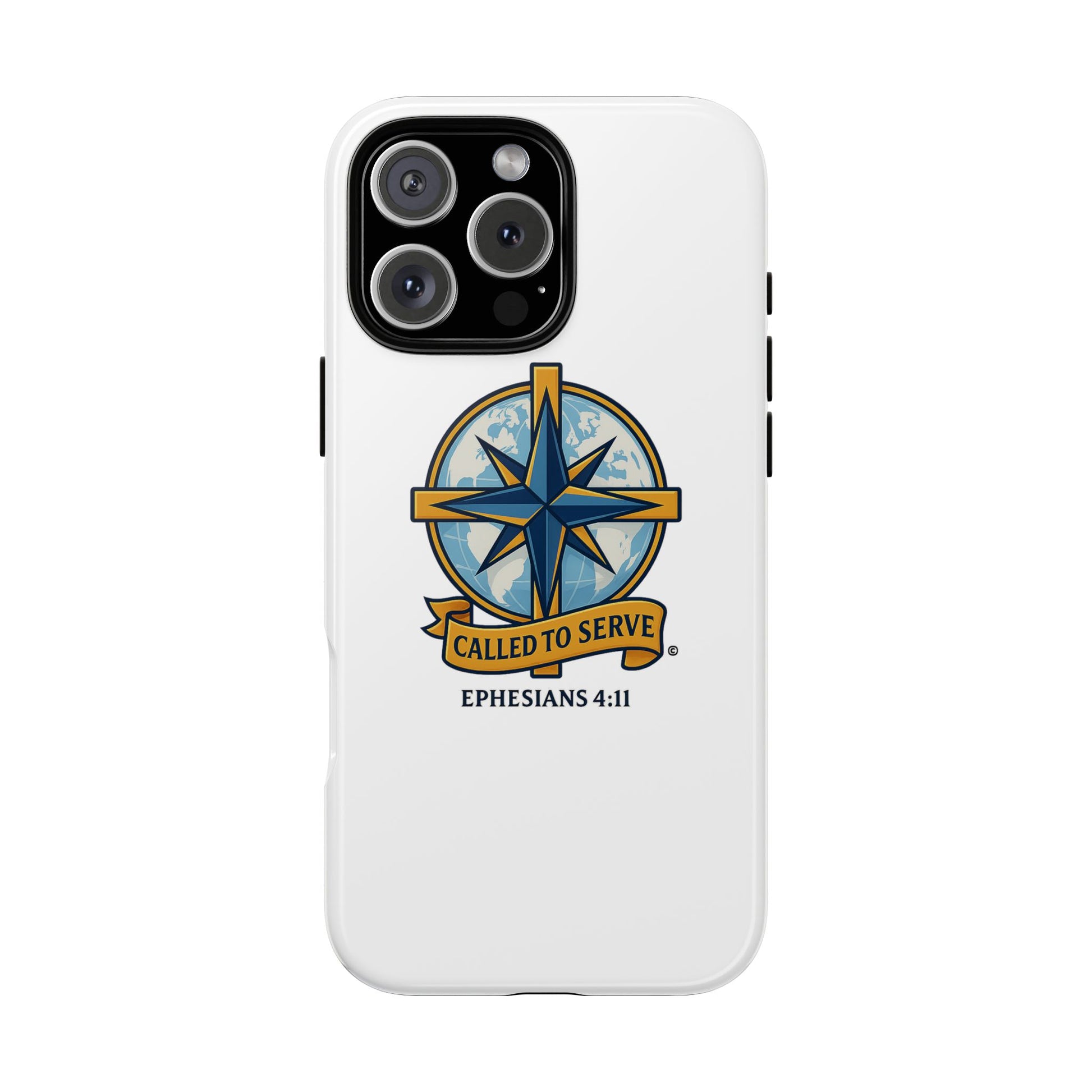 Called to Serve (Full Color), Rugged Phone Case, Inspirational Mobile Cover, Gift for Faith Lovers, Faith-Based Protector - Cross Apparel USA