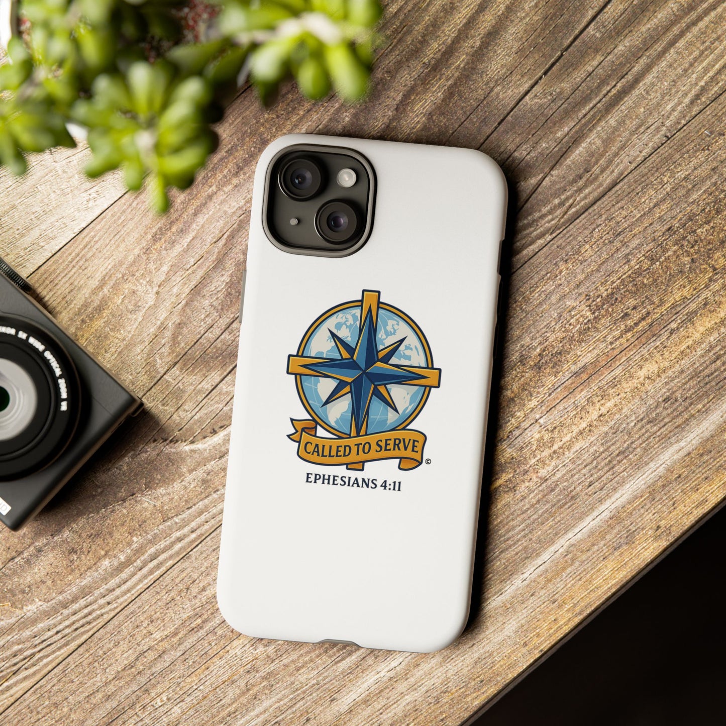 Called to Serve (Full Color), Rugged Phone Case, Inspirational Mobile Cover, Gift for Faith Lovers, Faith-Based Protector - Cross Apparel USA