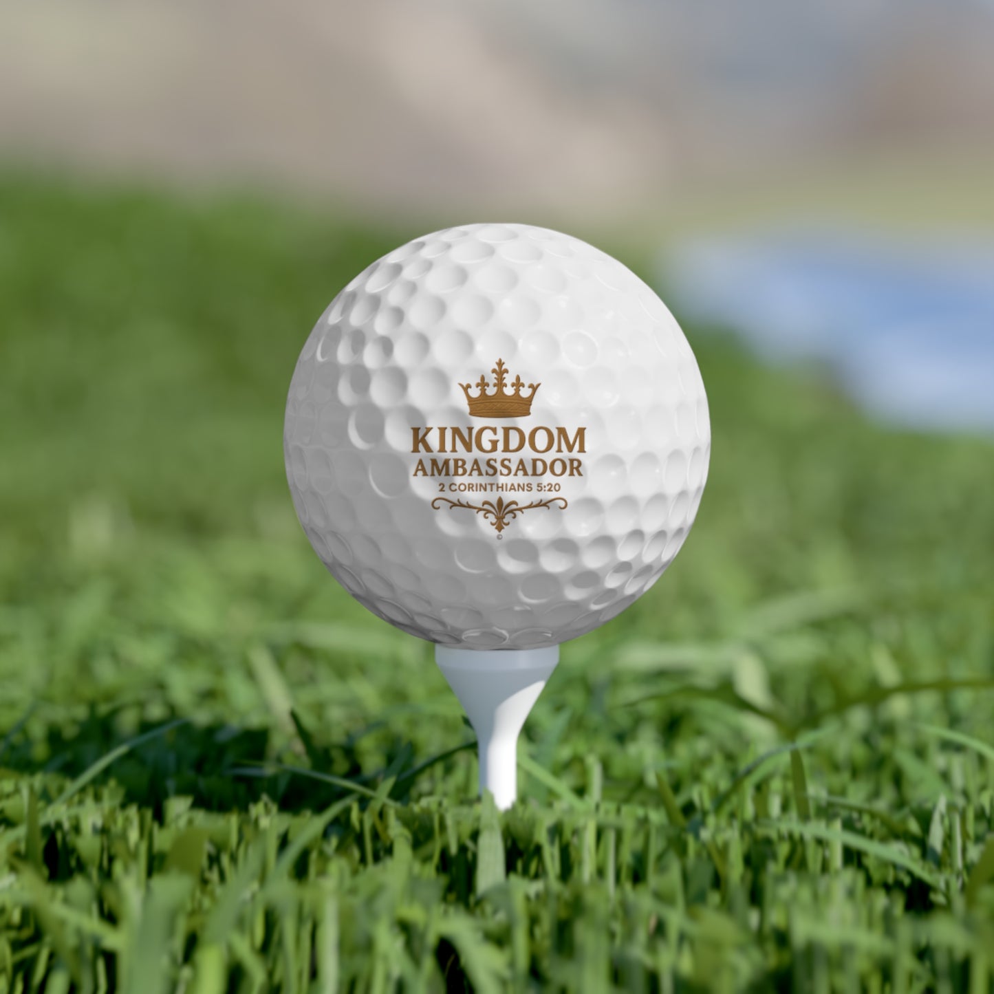 Kingdom Ambassador (Gold Lettering) Golf Balls, 6pcs