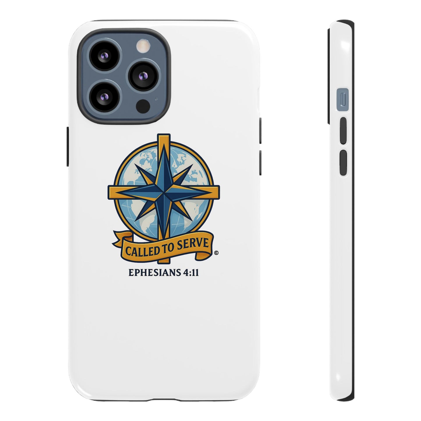 Called to Serve (Full Color), Rugged Phone Case, Inspirational Mobile Cover, Gift for Faith Lovers, Faith-Based Protector - Cross Apparel USA