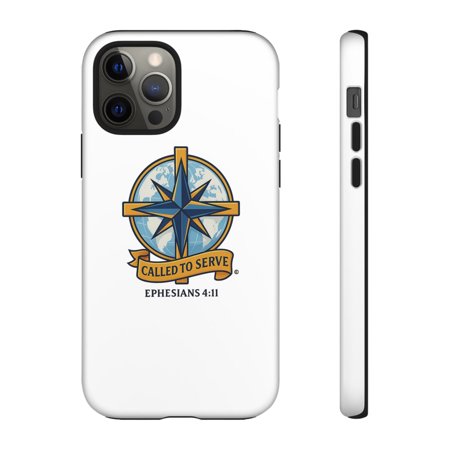 Called to Serve (Full Color), Rugged Phone Case, Inspirational Mobile Cover, Gift for Faith Lovers, Faith-Based Protector - Cross Apparel USA