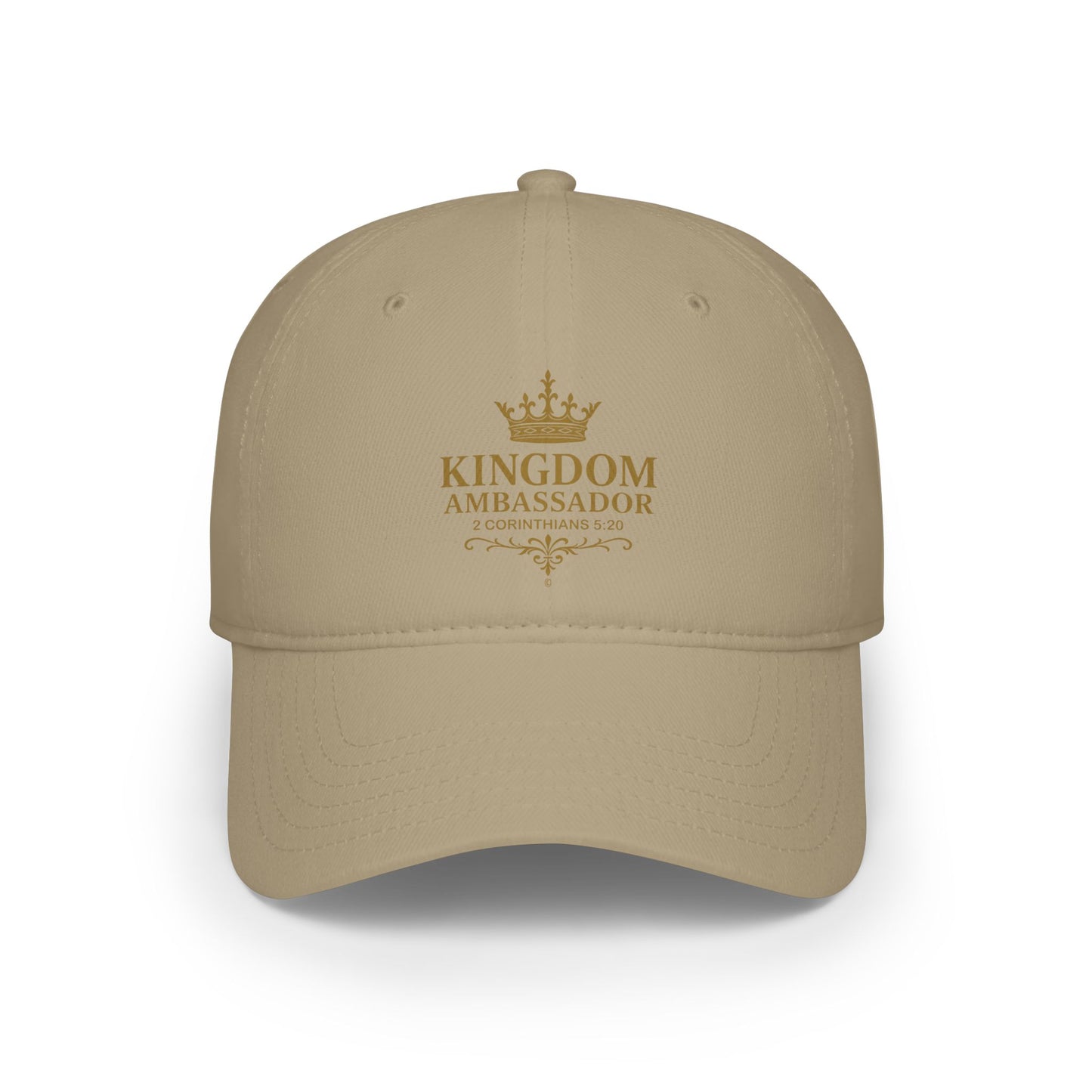 Kingdom Ambassador (Gold Lettering) Low Profile Baseball Cap - Trendy Casual Hat for All Occasions, Gifts for Sports Lovers, Comfortable Everyday Wear