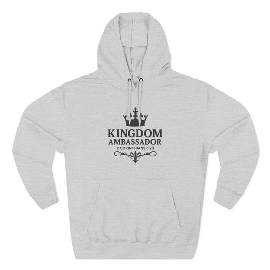 Kingdom Ambassador Hoodie Hooded Sweatshirt Apparel Clothing (Soft Colors) Large design on Front only