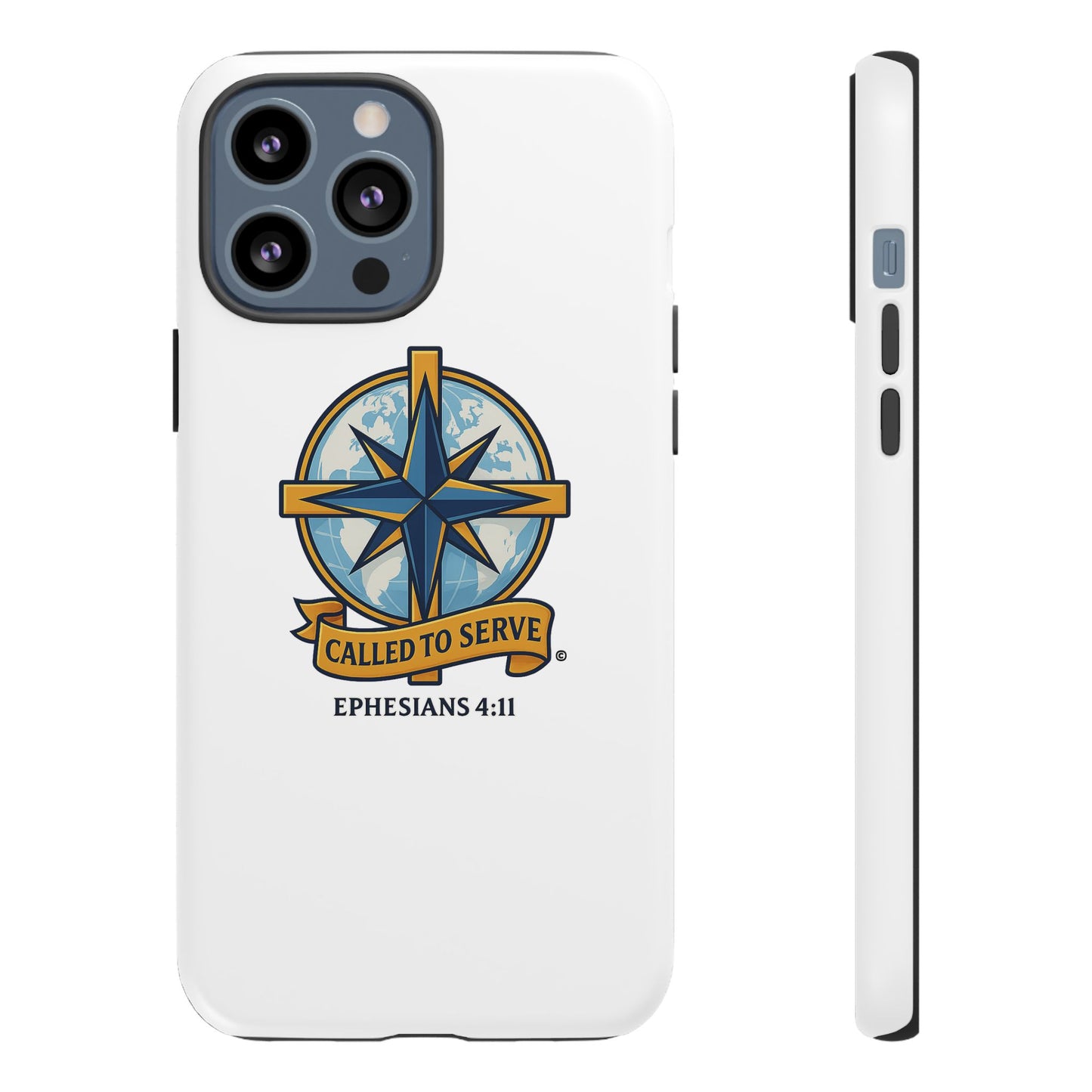 Called to Serve (Full Color), Rugged Phone Case, Inspirational Mobile Cover, Gift for Faith Lovers, Faith-Based Protector - Cross Apparel USA