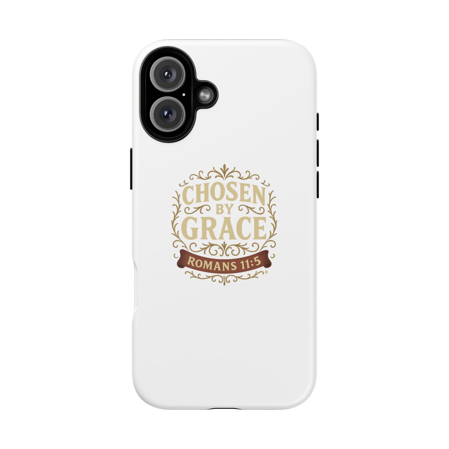 Chosen by Grace (Color), Rugged Phone Case, Inspirational Mobile Cover, Gift for Faith Lovers, Faith-Based Protector