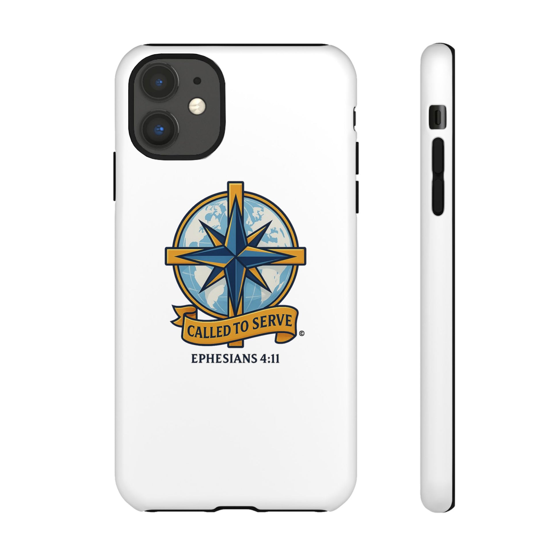 Called to Serve (Full Color), Rugged Phone Case, Inspirational Mobile Cover, Gift for Faith Lovers, Faith-Based Protector - Cross Apparel USA