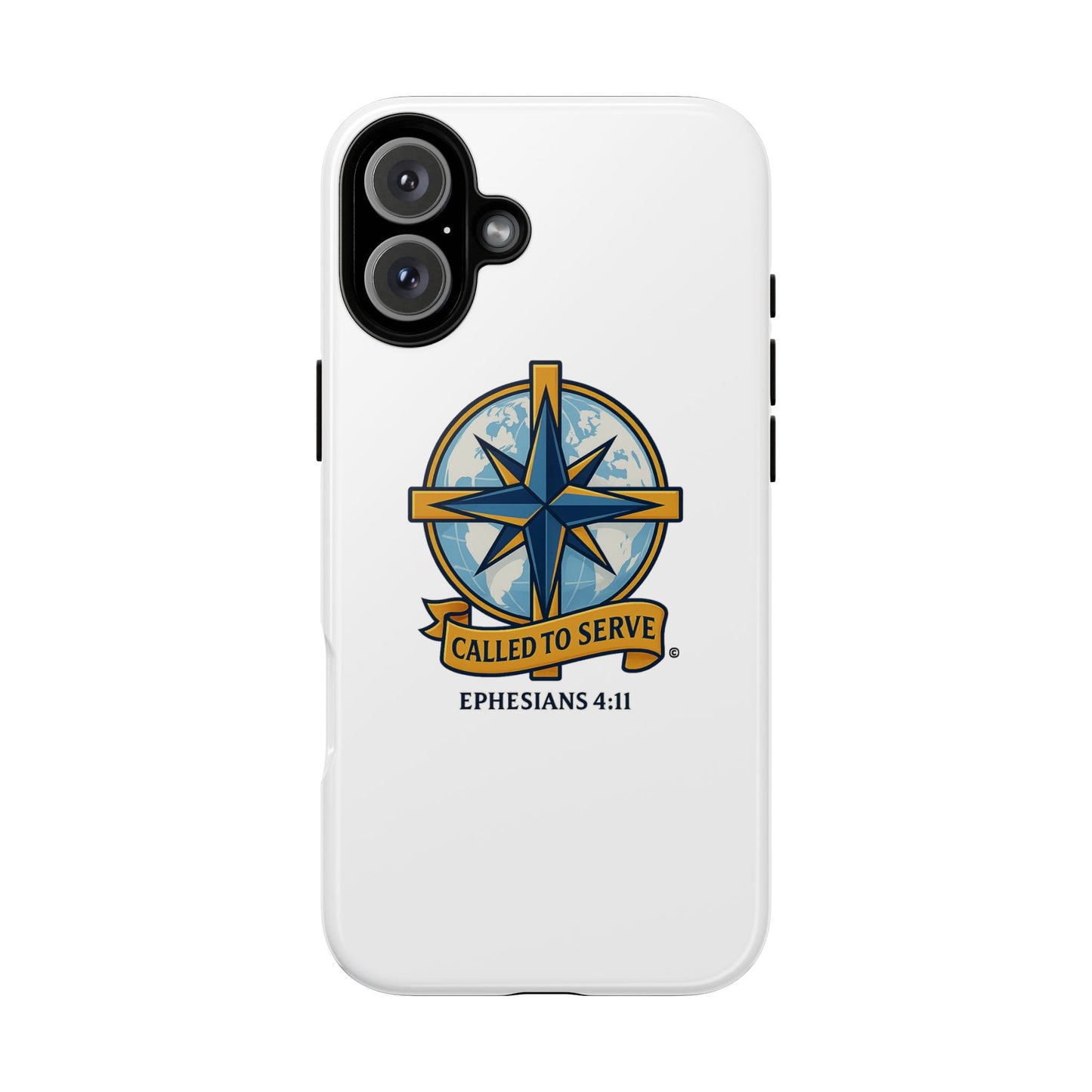 Called to Serve (Full Color), Rugged Phone Case, Inspirational Mobile Cover, Gift for Faith Lovers, Faith-Based Protector - Cross Apparel USA