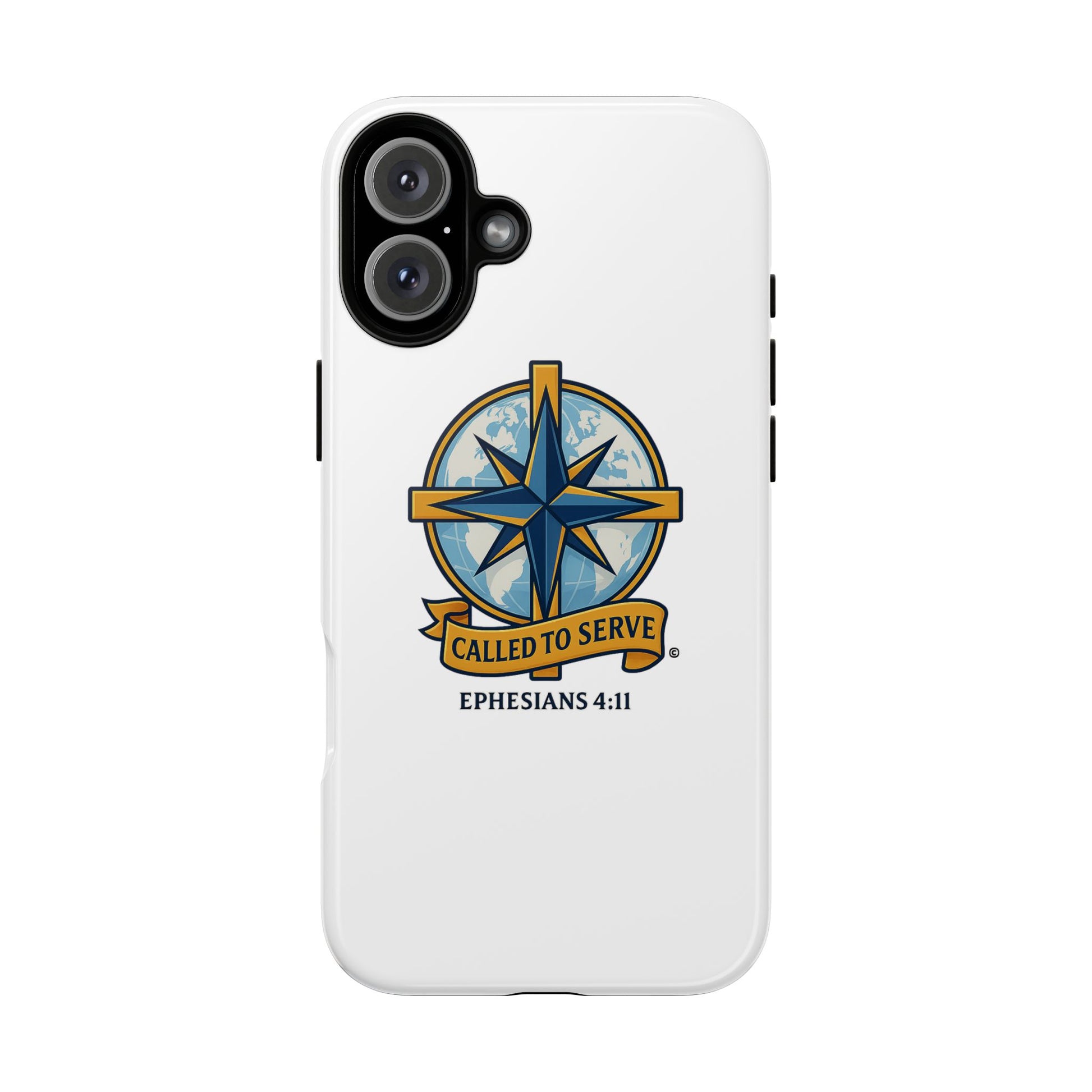 Called to Serve (Full Color), Rugged Phone Case, Inspirational Mobile Cover, Gift for Faith Lovers, Faith-Based Protector - Cross Apparel USA